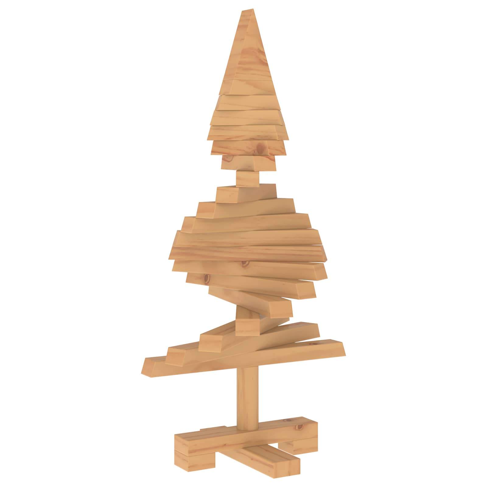 Albero di Natale in legno KOTKA 60 cm Legno Massello di Pino