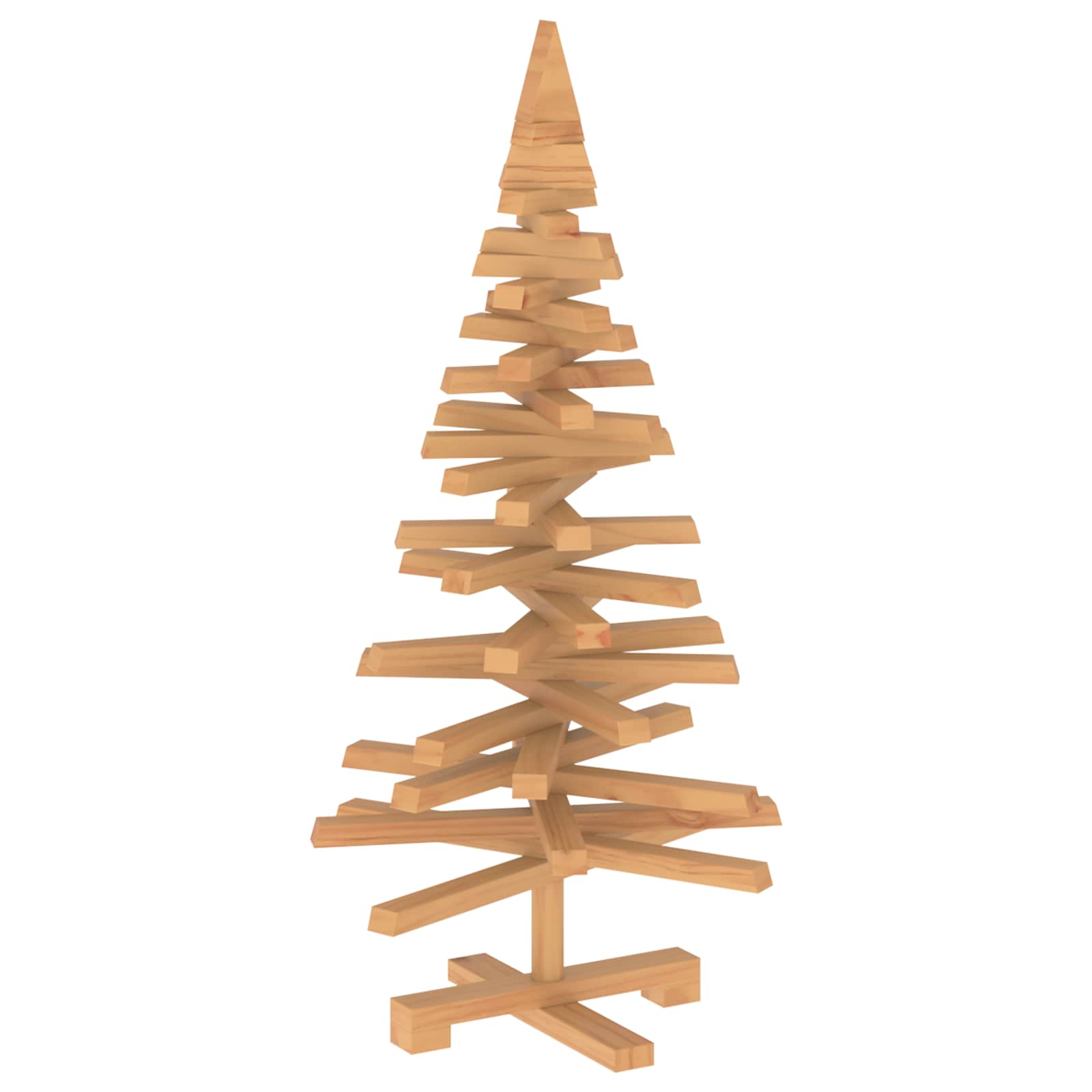 Albero di Natale in legno KOTKA 90 cm Legno Massello di Pino