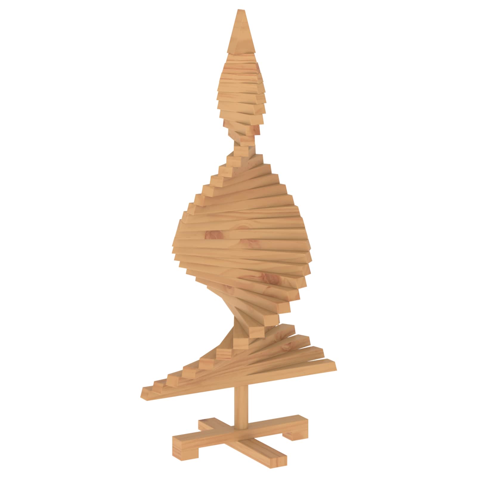 Albero di Natale in legno KOTKA 90 cm Legno Massello di Pino
