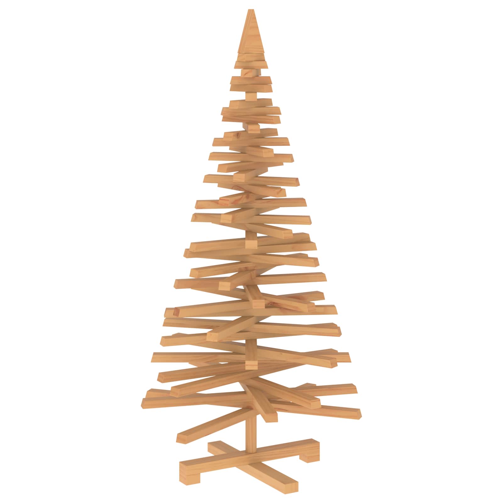 Albero di Natale in legno KOTKA 120 cm Legno Massello di Pino