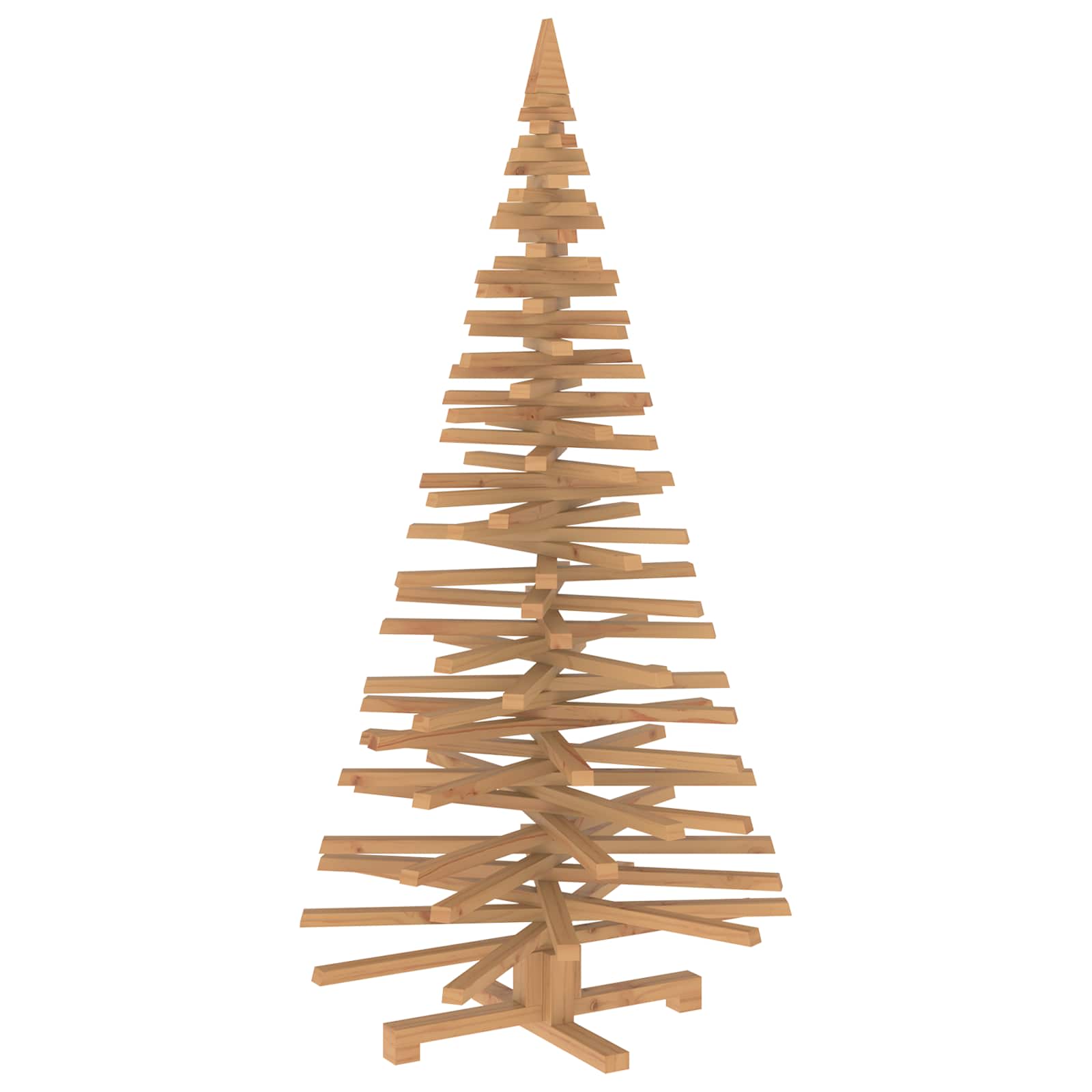 Albero di Natale in legno KOTKA 150 cm Legno Massello di Pino