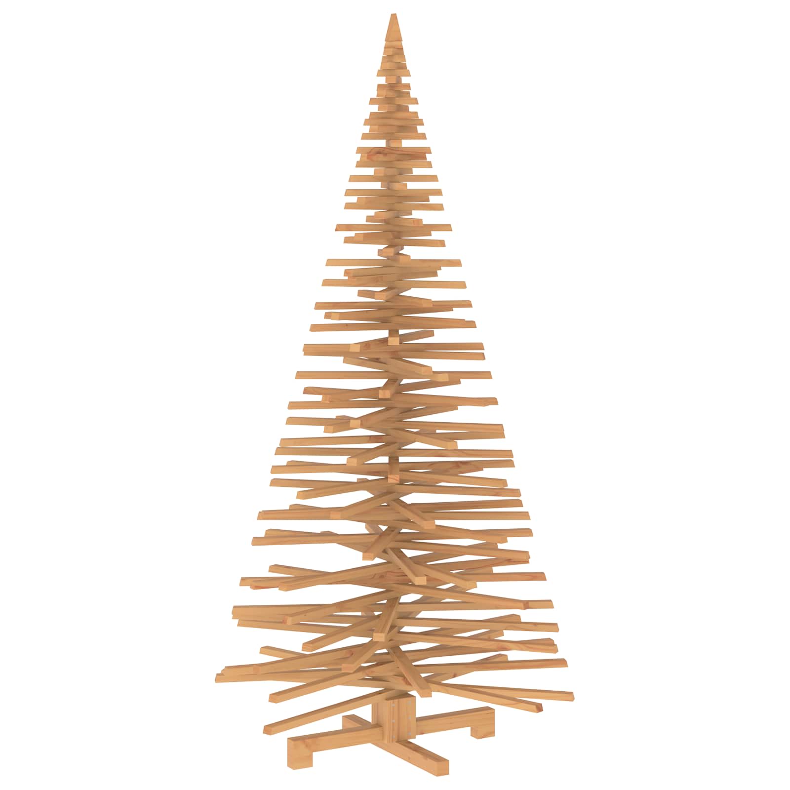 Albero di Natale in legno KOTKA 210 cm Legno Massello di Pino