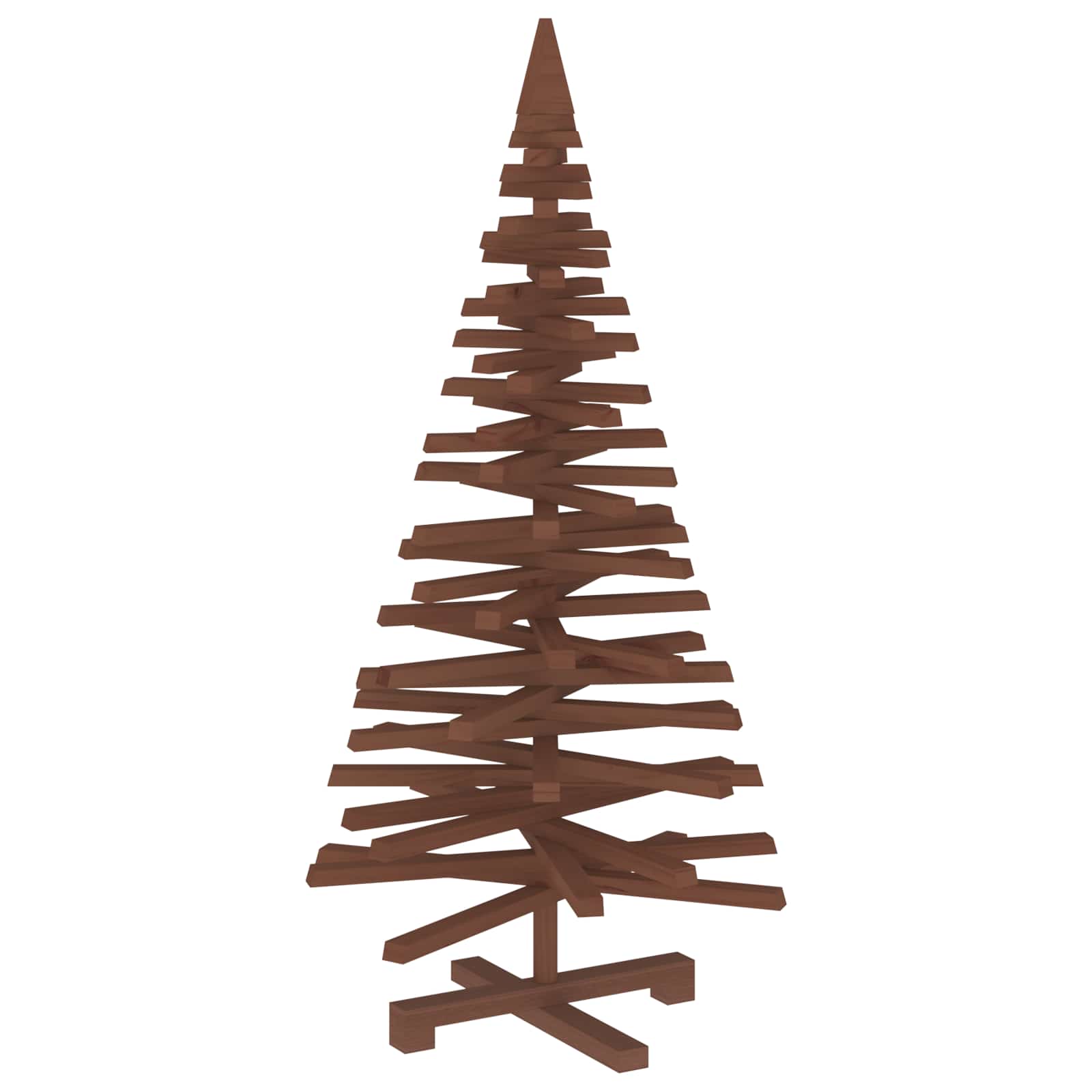 Albero di Natale in legno KOTKA 120 cm Legno Massello di Pino