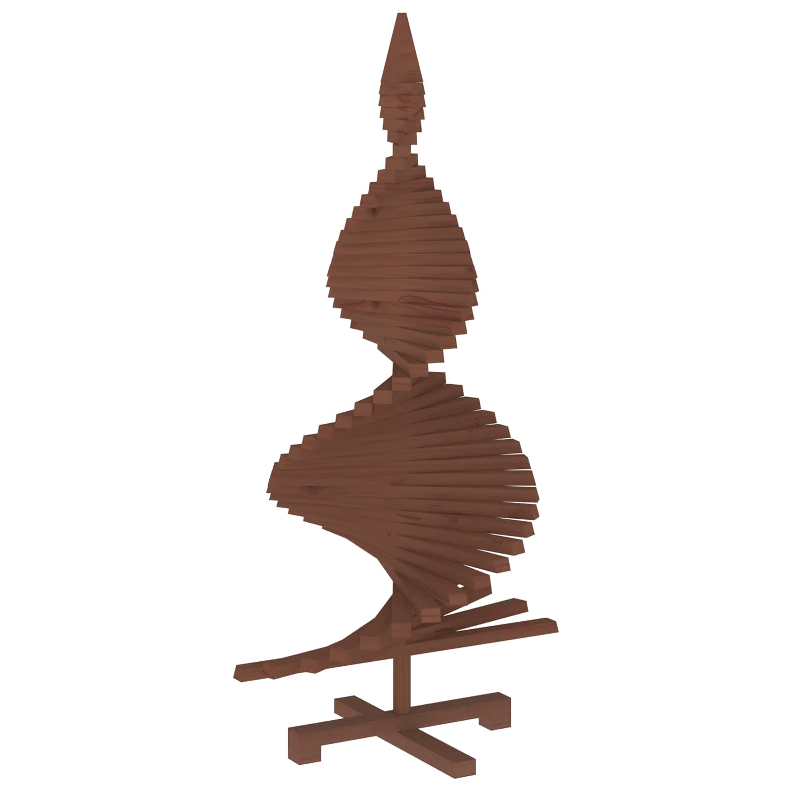 Albero di Natale in legno KOTKA 120 cm Legno Massello di Pino