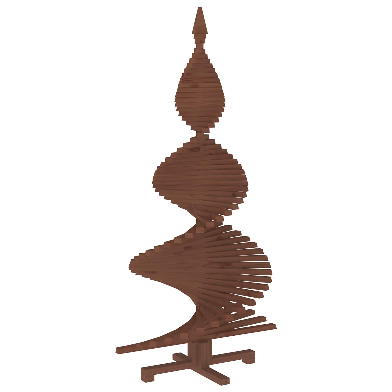 Albero di Natale in legno KOTKA 150 cm Legno Massello di Pino