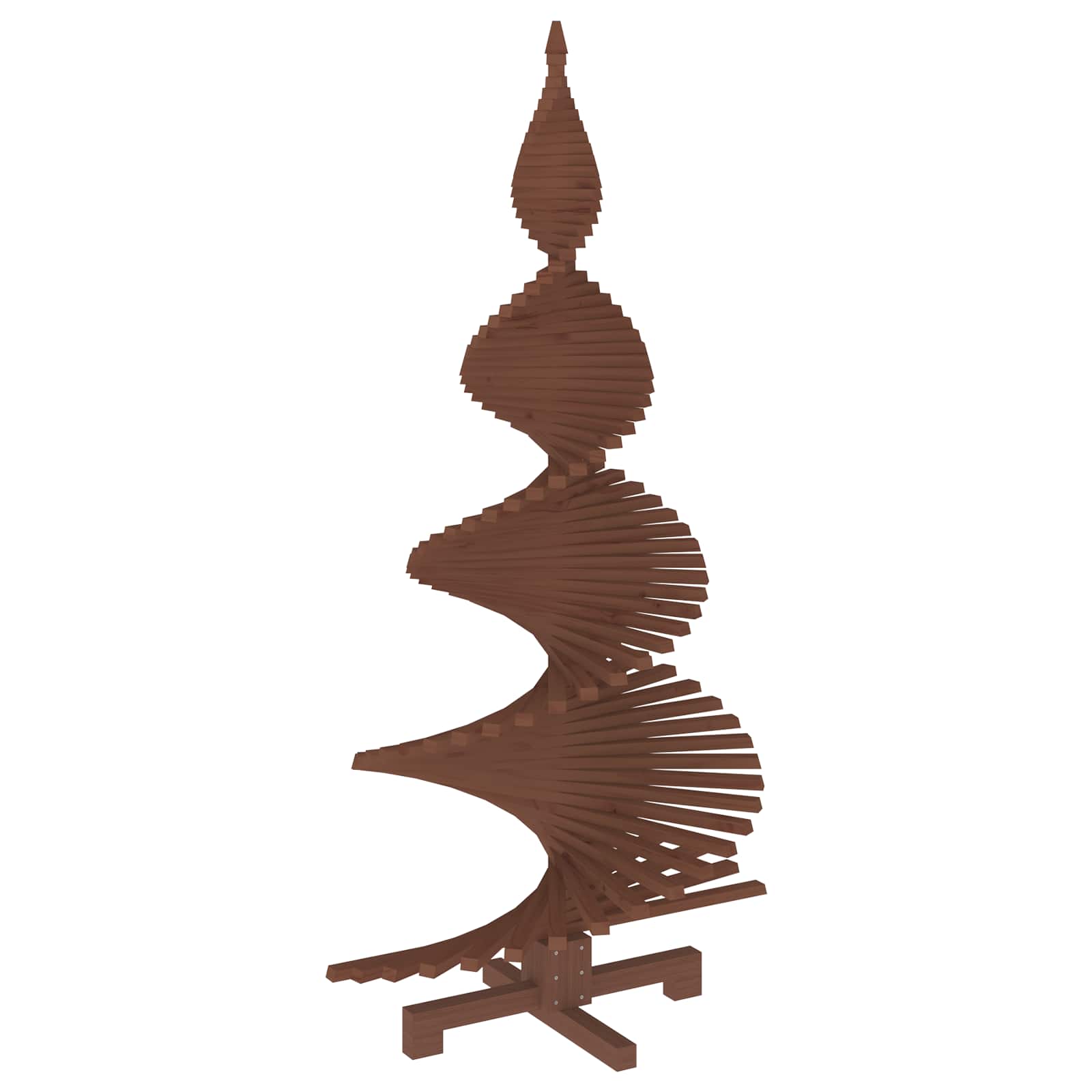 Albero di Natale in legno KOTKA 180 cm Legno Massello di Pino