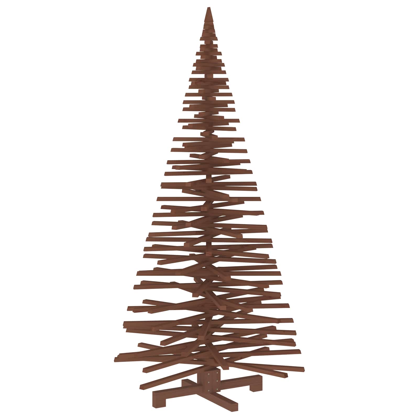 Albero di Natale in legno KOTKA 210 cm Legno Massello di Pino