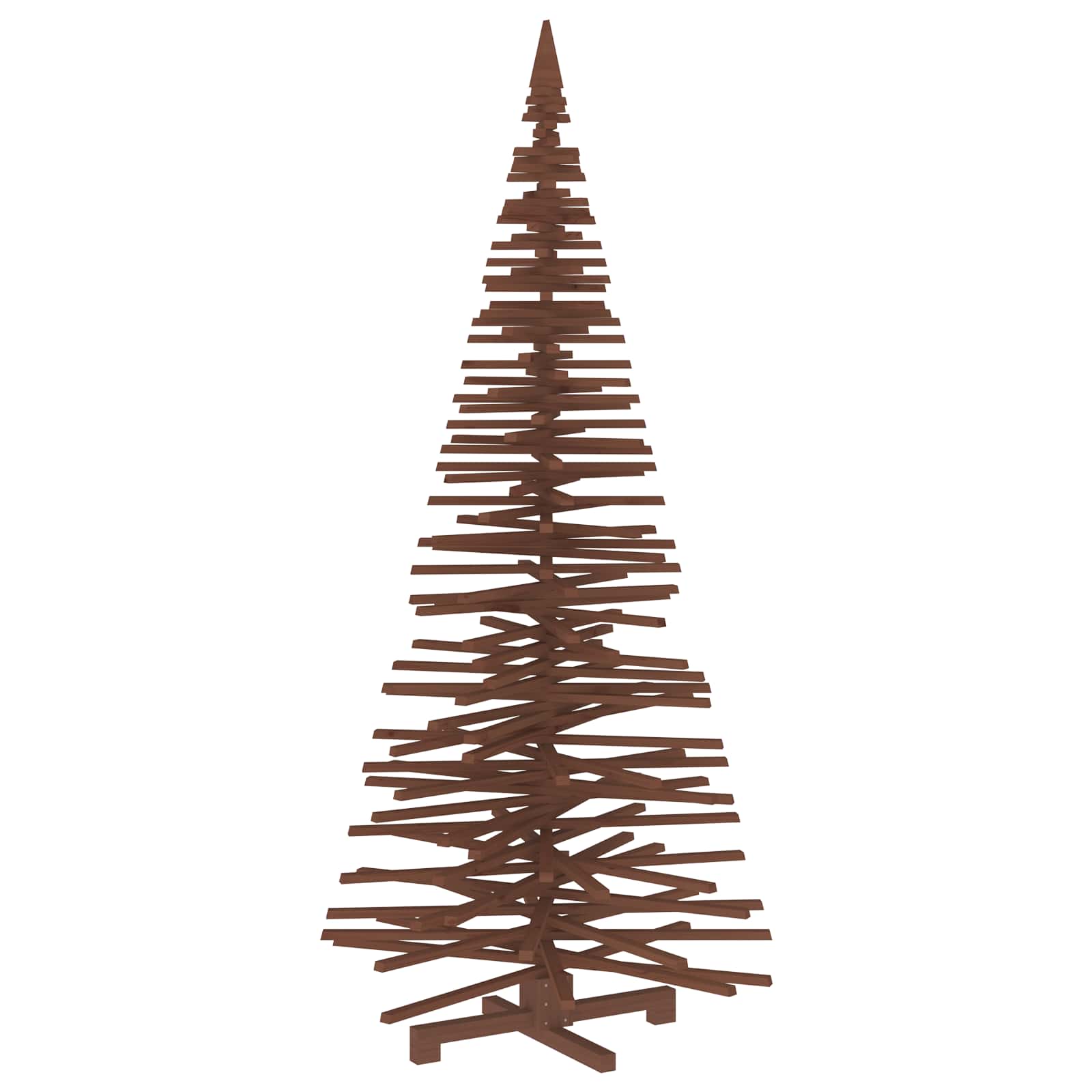Albero di Natale in legno KOTKA 240 cm Legno Massello di Pino