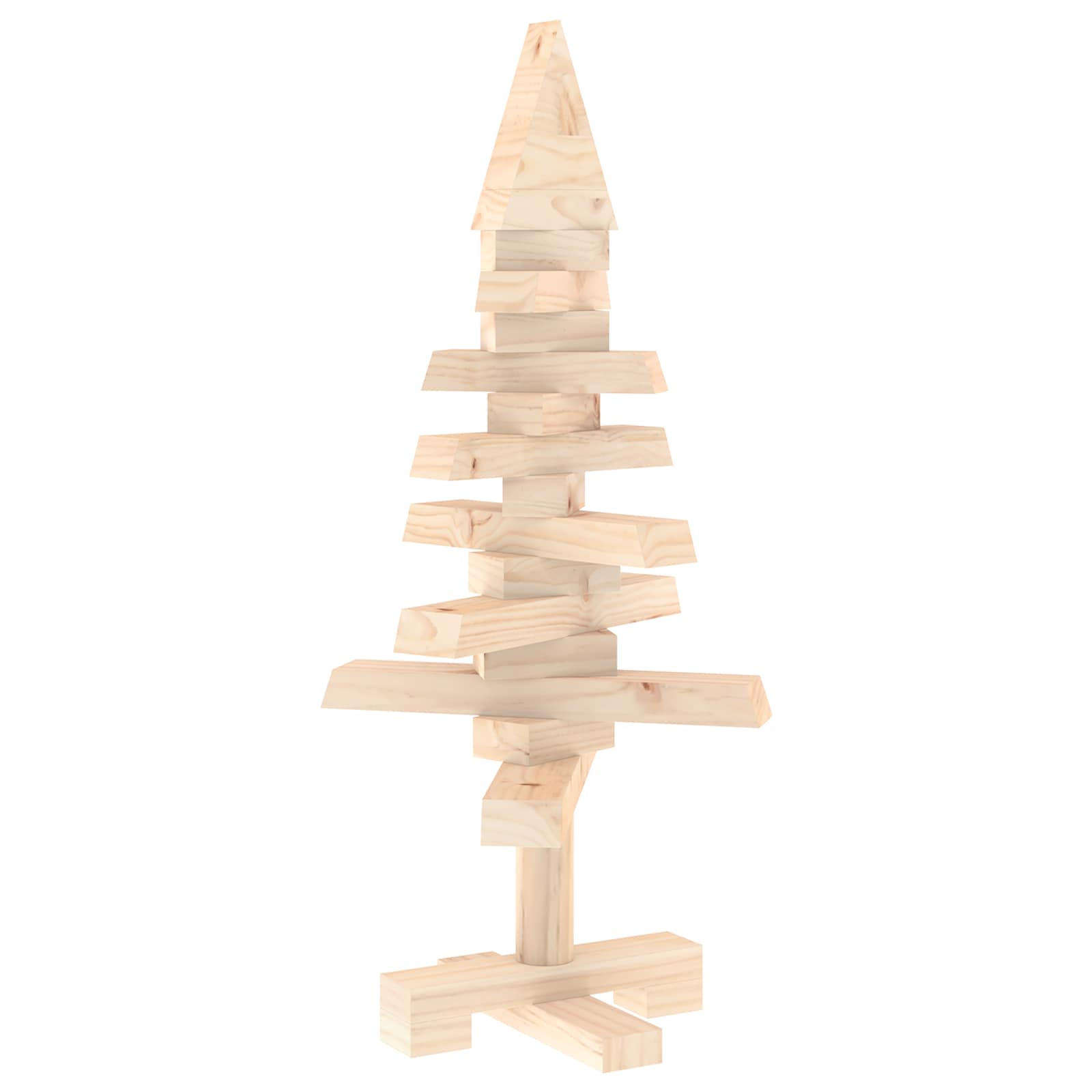 Albero di Natale in legno KOTKA 60 cm Legno Massello di Pino