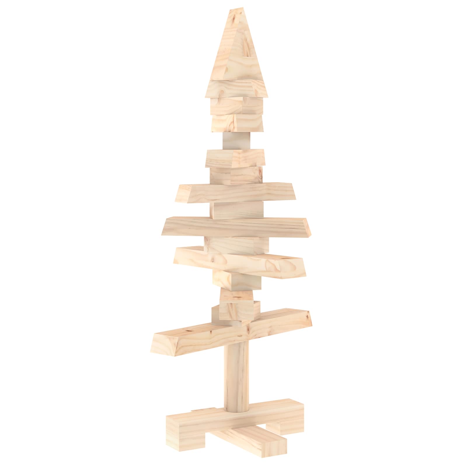 Albero di Natale in legno KOTKA 60 cm Legno Massello di Pino