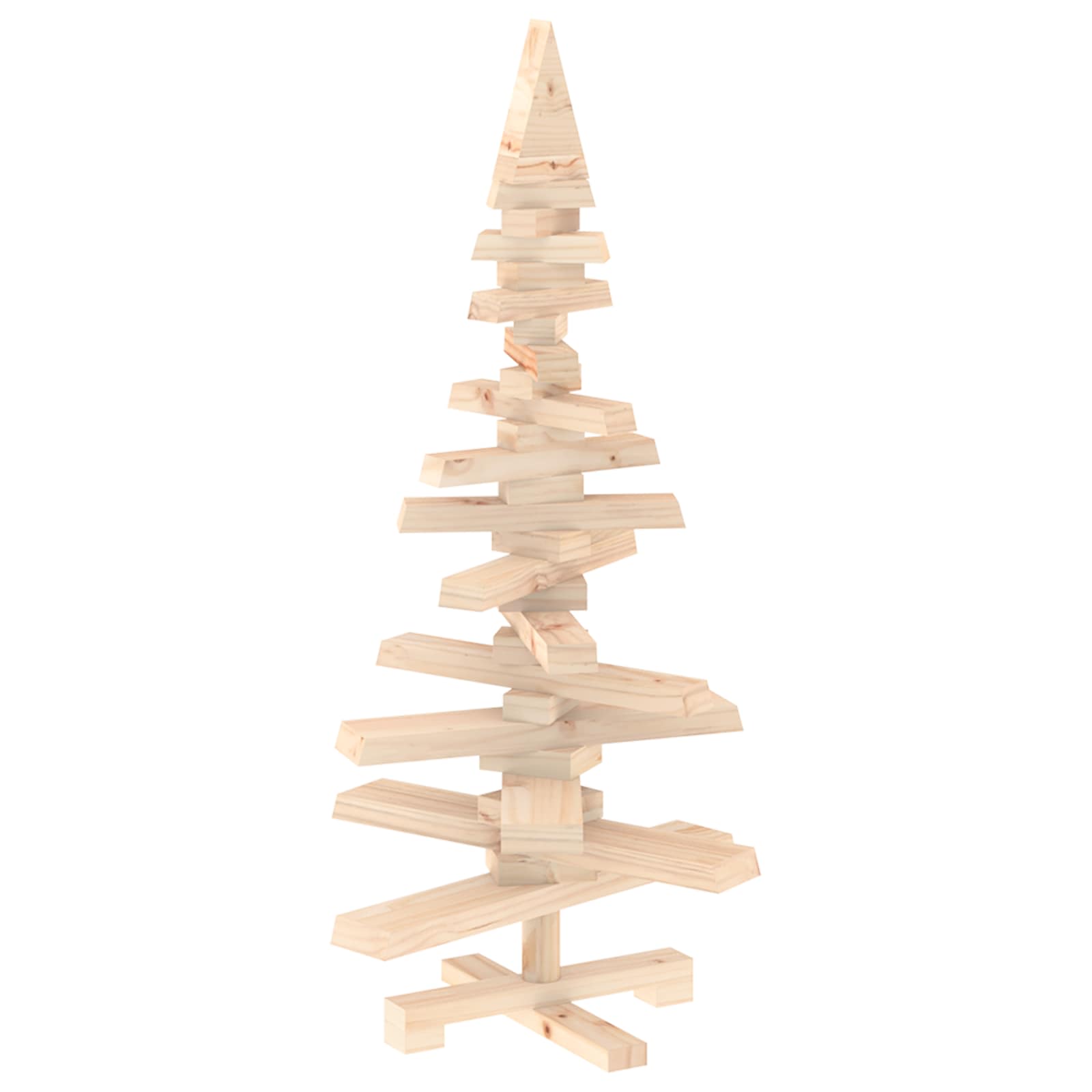 Albero di Natale in legno KOTKA 90 cm Legno Massello di Pino