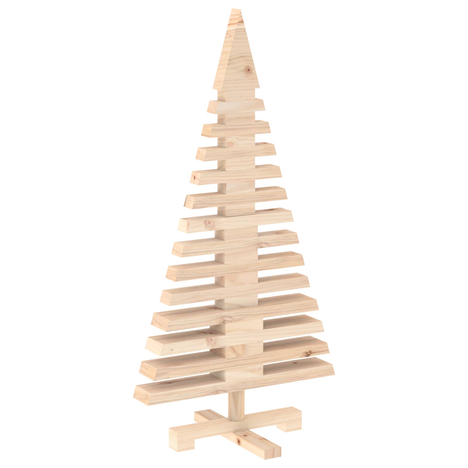 Albero di Natale in legno KOTKA 90 cm Legno Massello di Pino