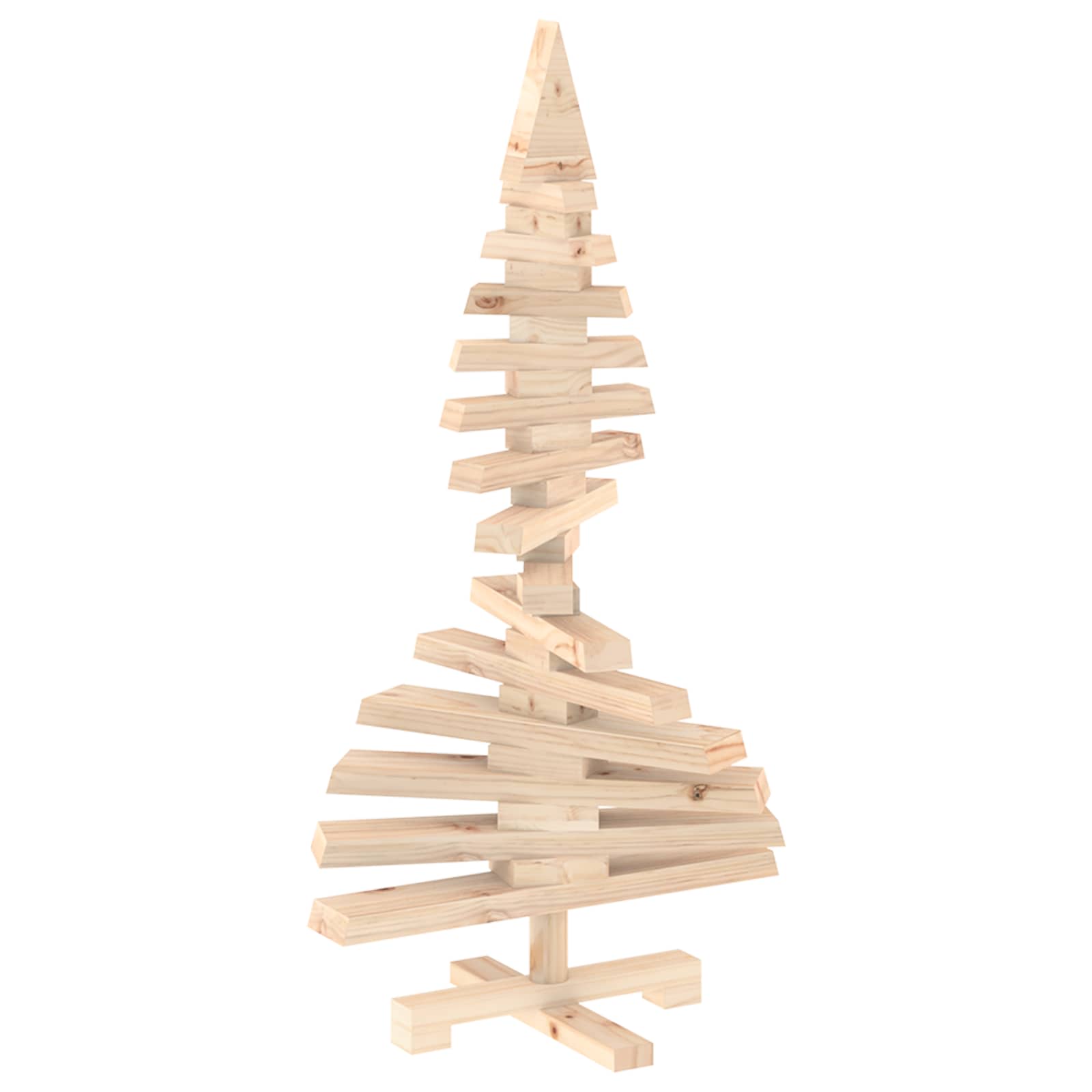 Albero di Natale in legno KOTKA 90 cm Legno Massello di Pino