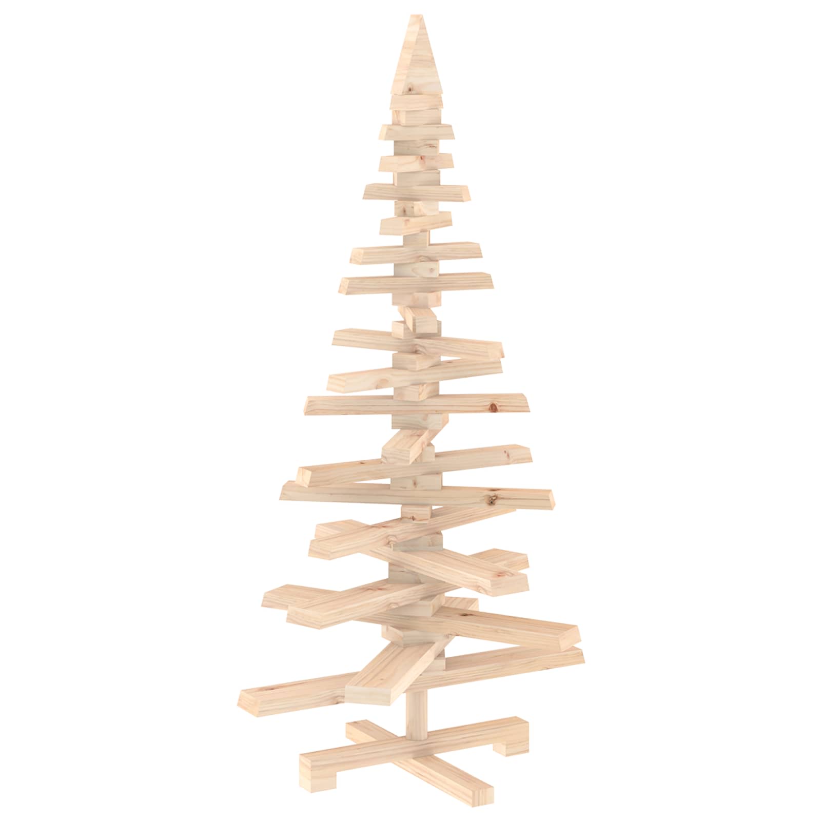 Albero di Natale in legno KOTKA 120 cm Legno Massello di Pino