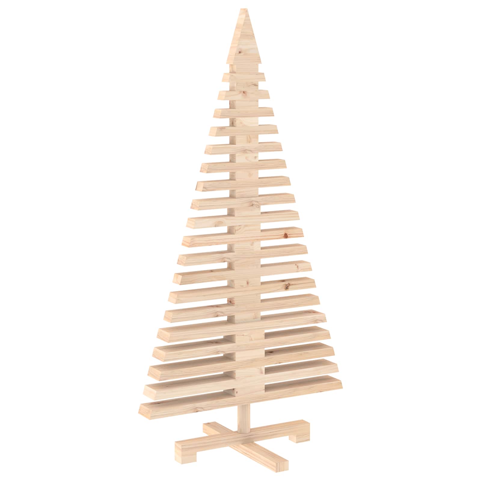 Albero di Natale in legno KOTKA 120 cm Legno Massello di Pino
