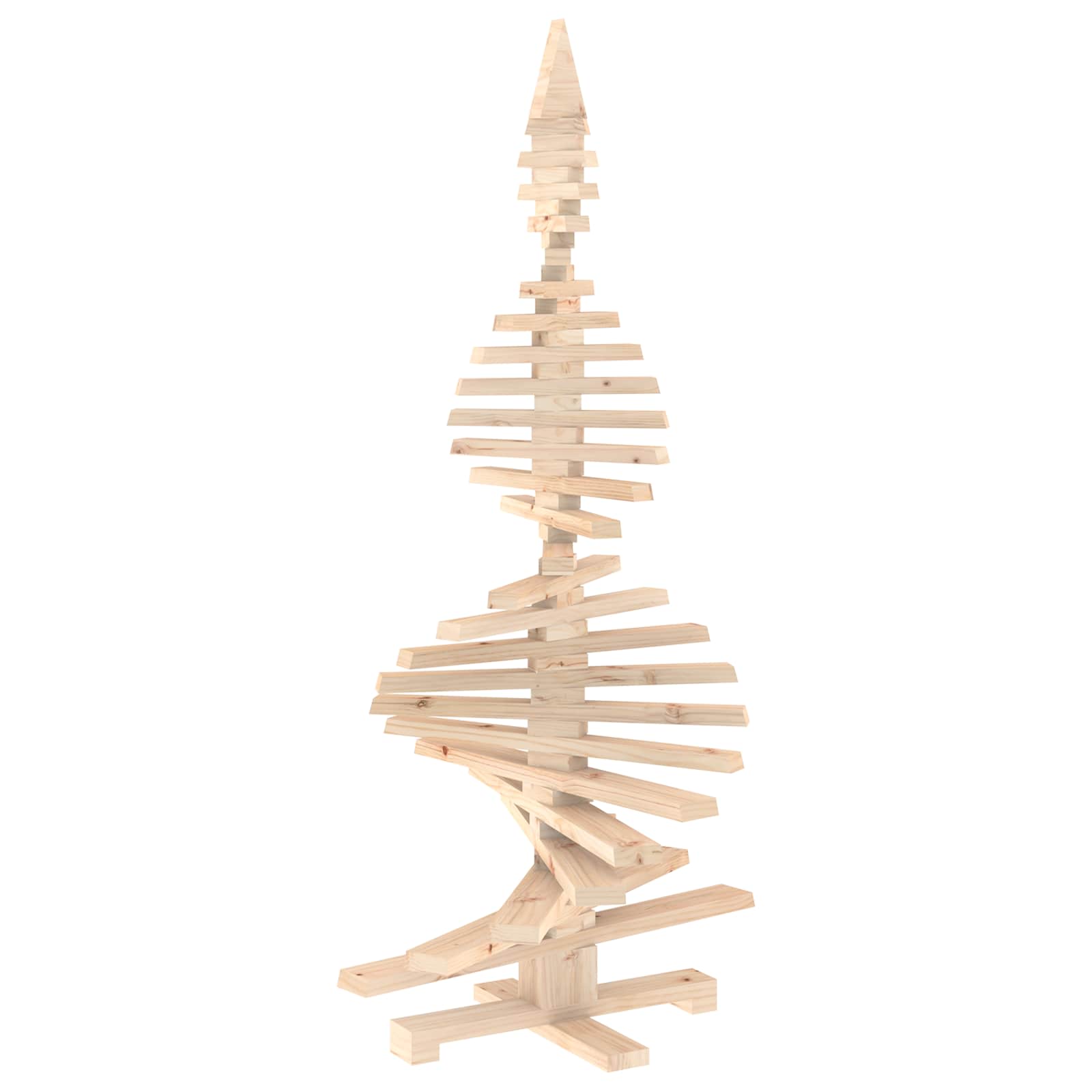 Albero di Natale in legno KOTKA 150 cm Legno Massello di Pino