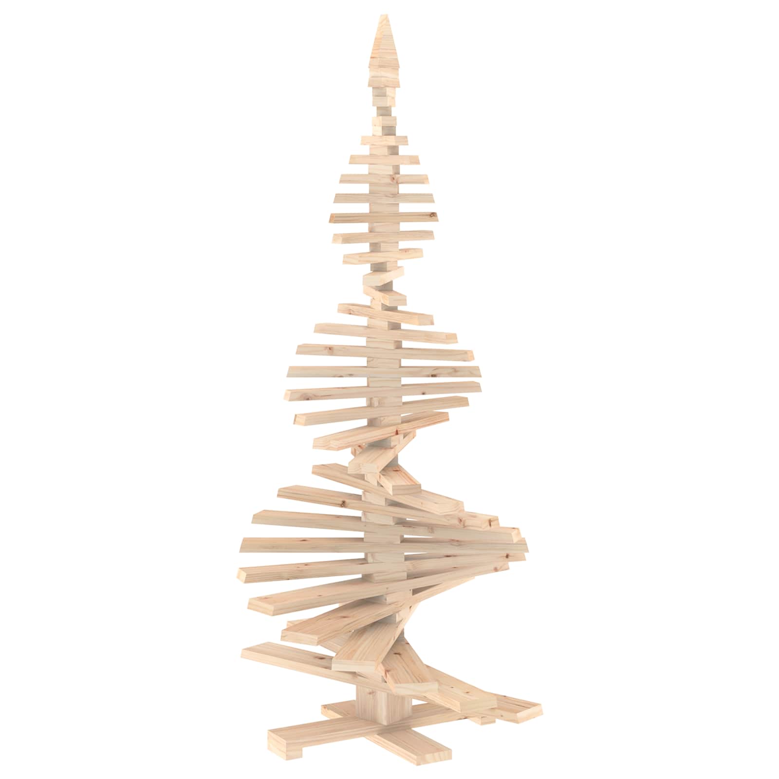 Albero di Natale in legno KOTKA 180 cm Legno Massello di Pino