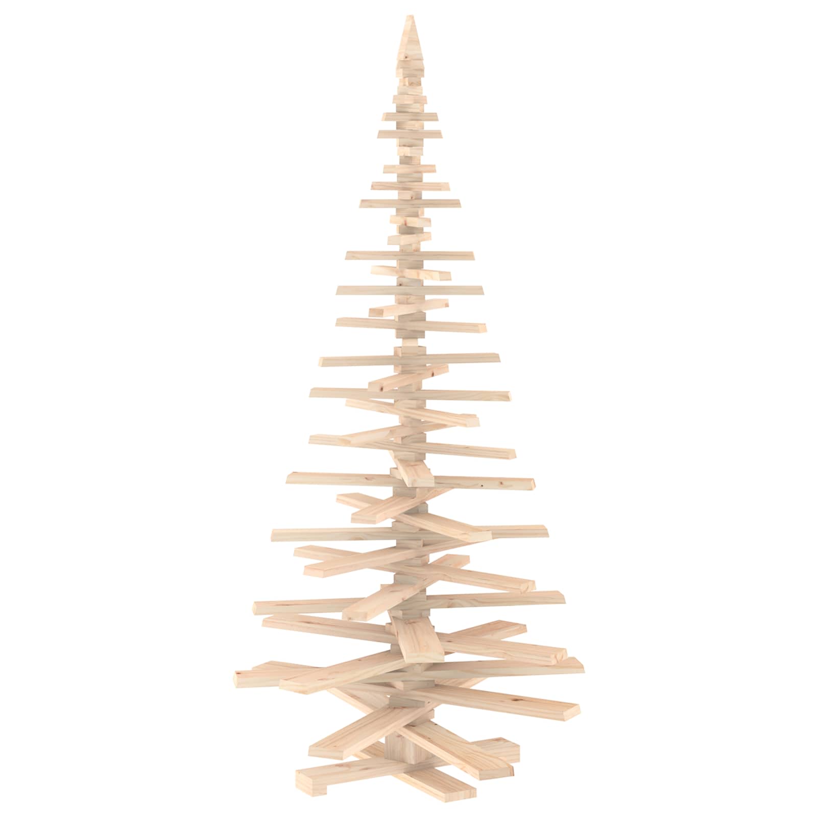 Albero di Natale in legno KOTKA 210 cm Legno Massello di Pino