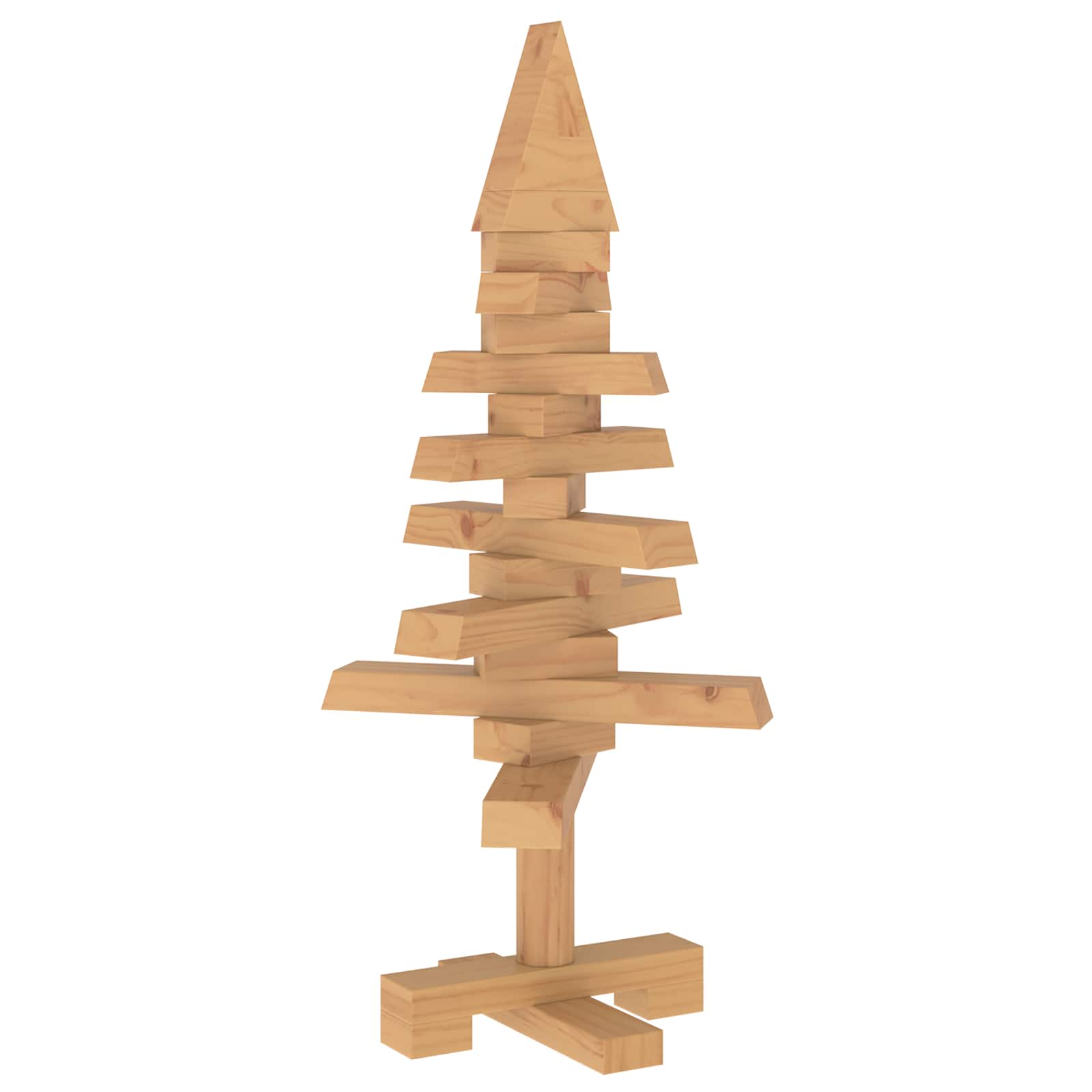 Albero di Natale in legno KOTKA 60 cm Legno Massello di Pino