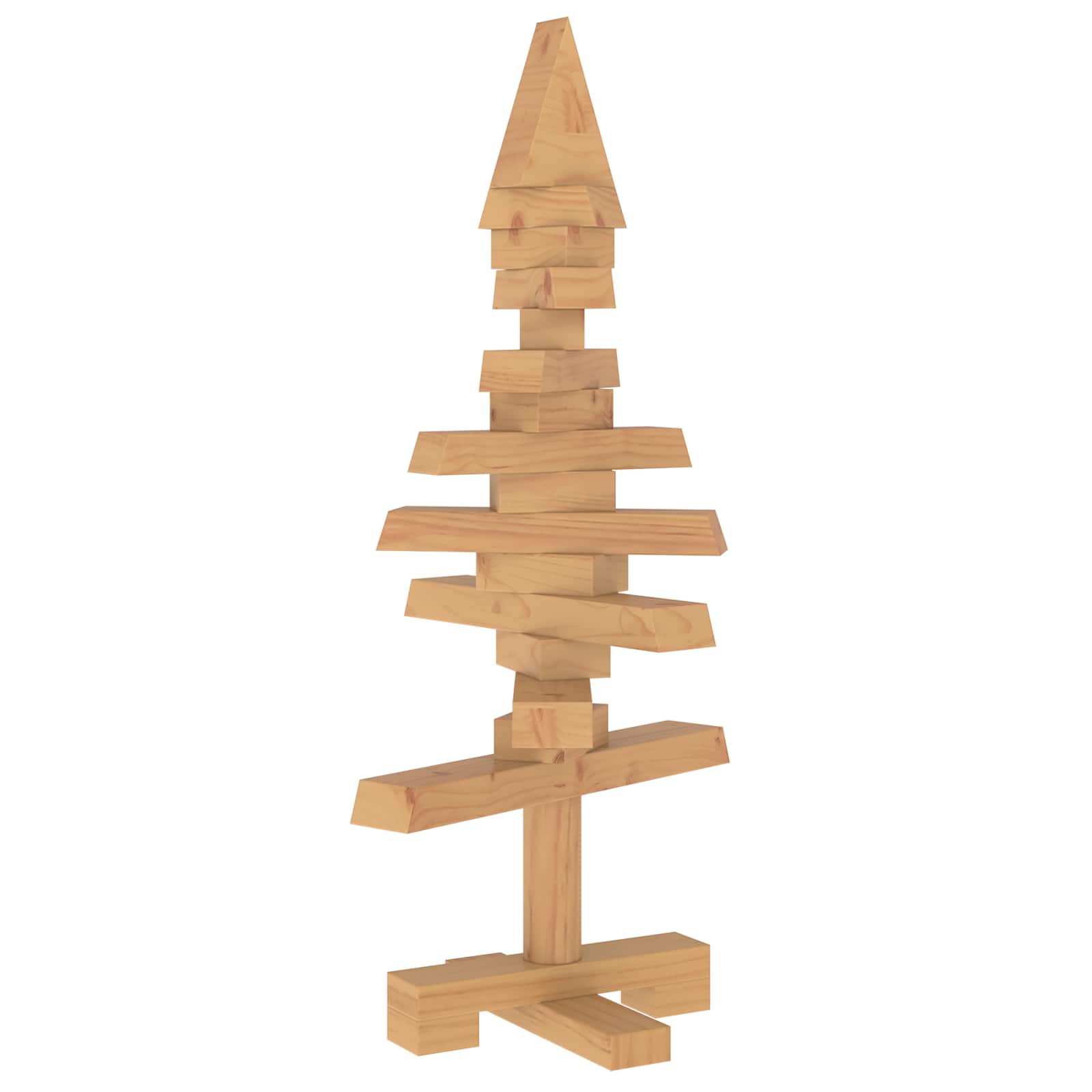 Albero di Natale in legno KOTKA 60 cm Legno Massello di Pino