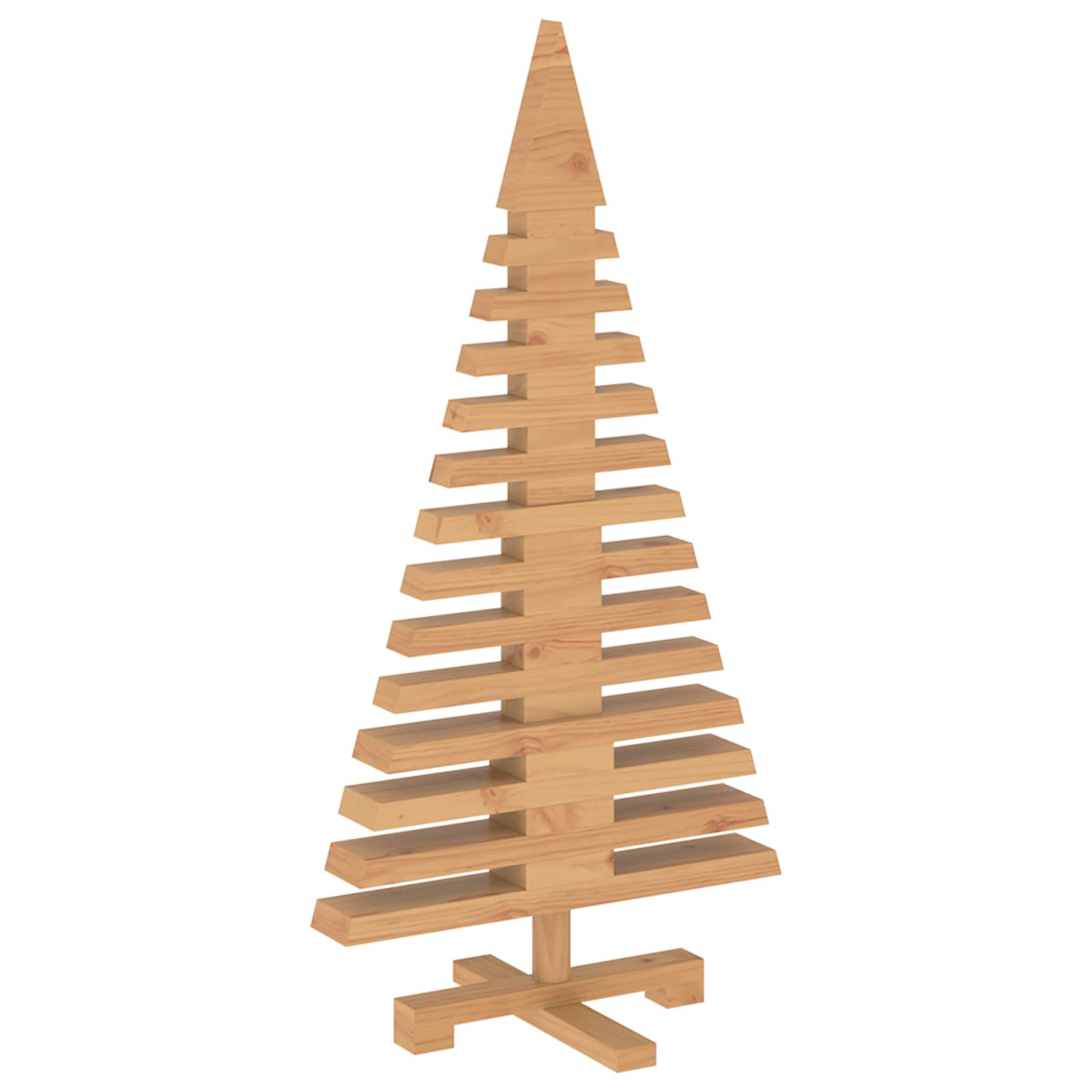 Albero di Natale in legno KOTKA 90 cm Legno Massello di Pino