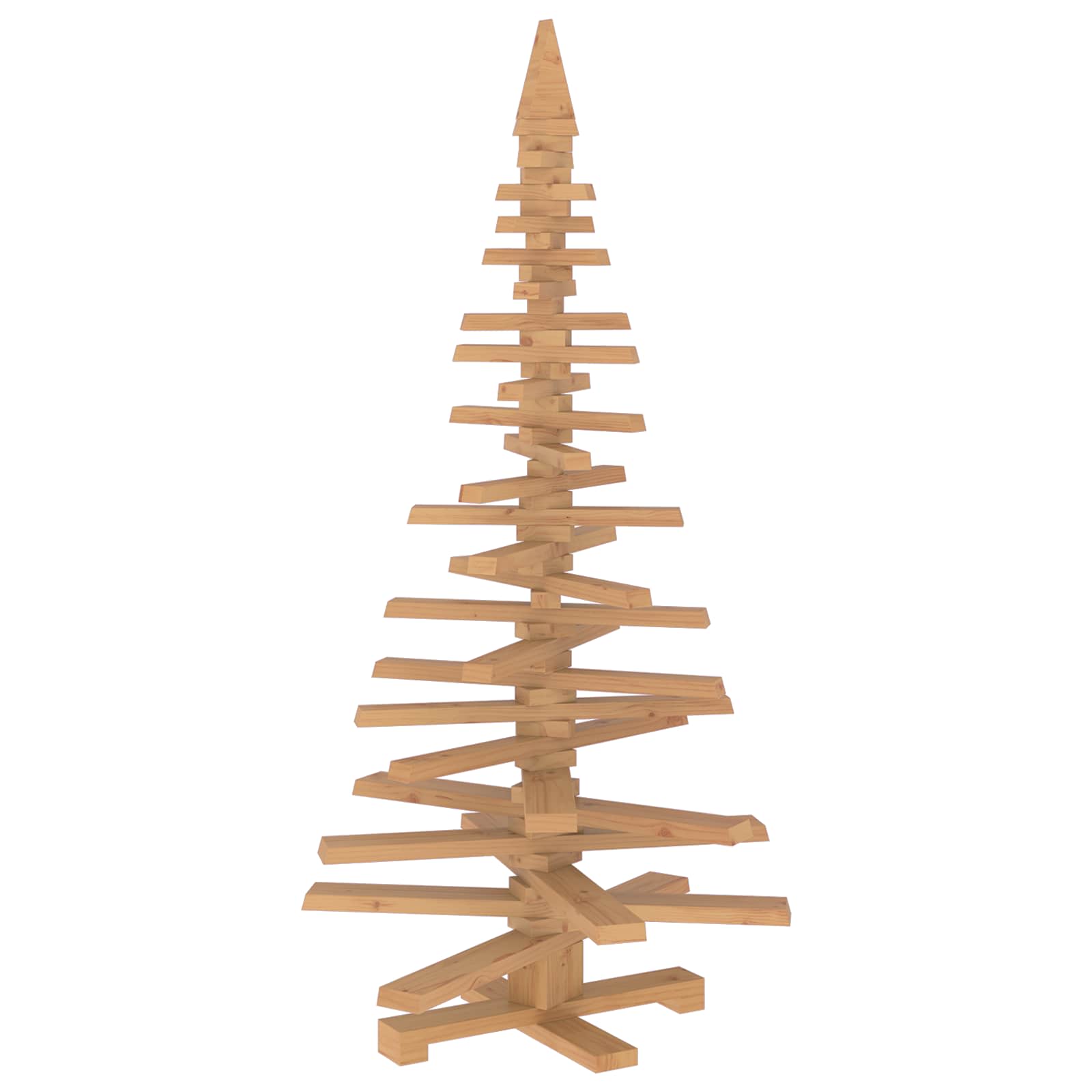 Albero di Natale in legno KOTKA 150 cm Legno Massello di Pino