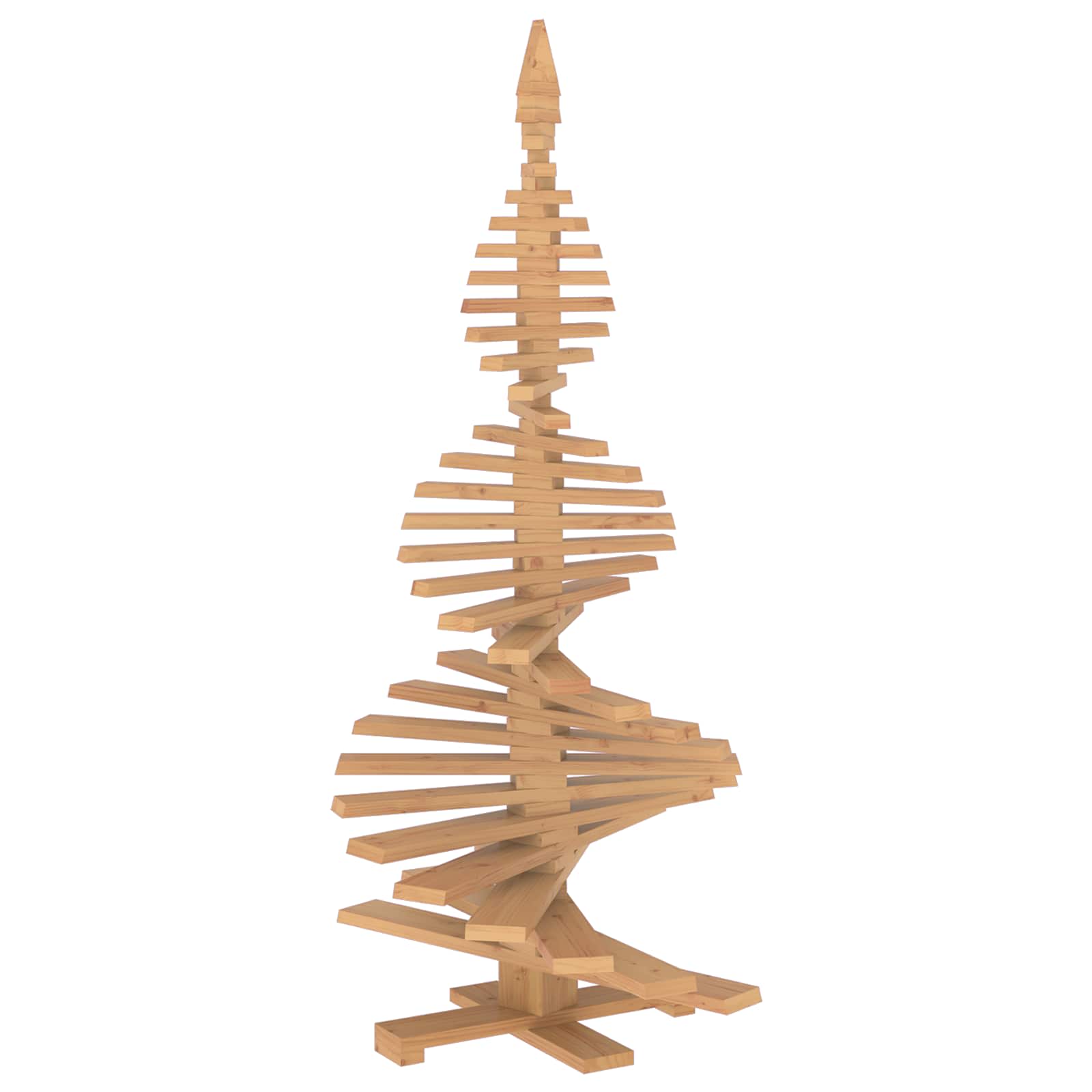 Albero di Natale in legno KOTKA 180 cm Legno Massello di Pino