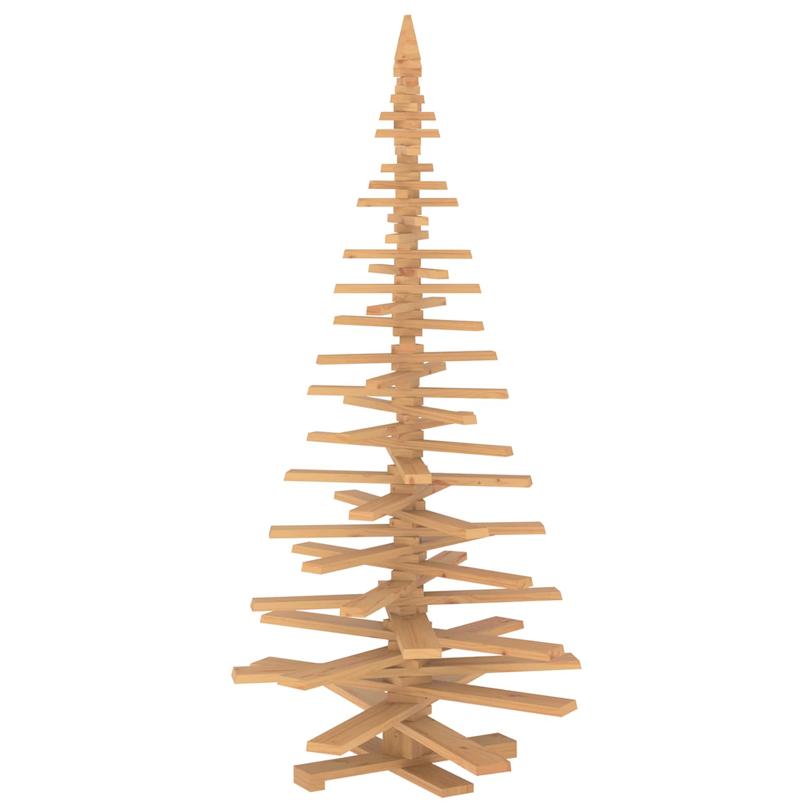 Albero di Natale in legno KOTKA 210 cm Legno Massello di Pino