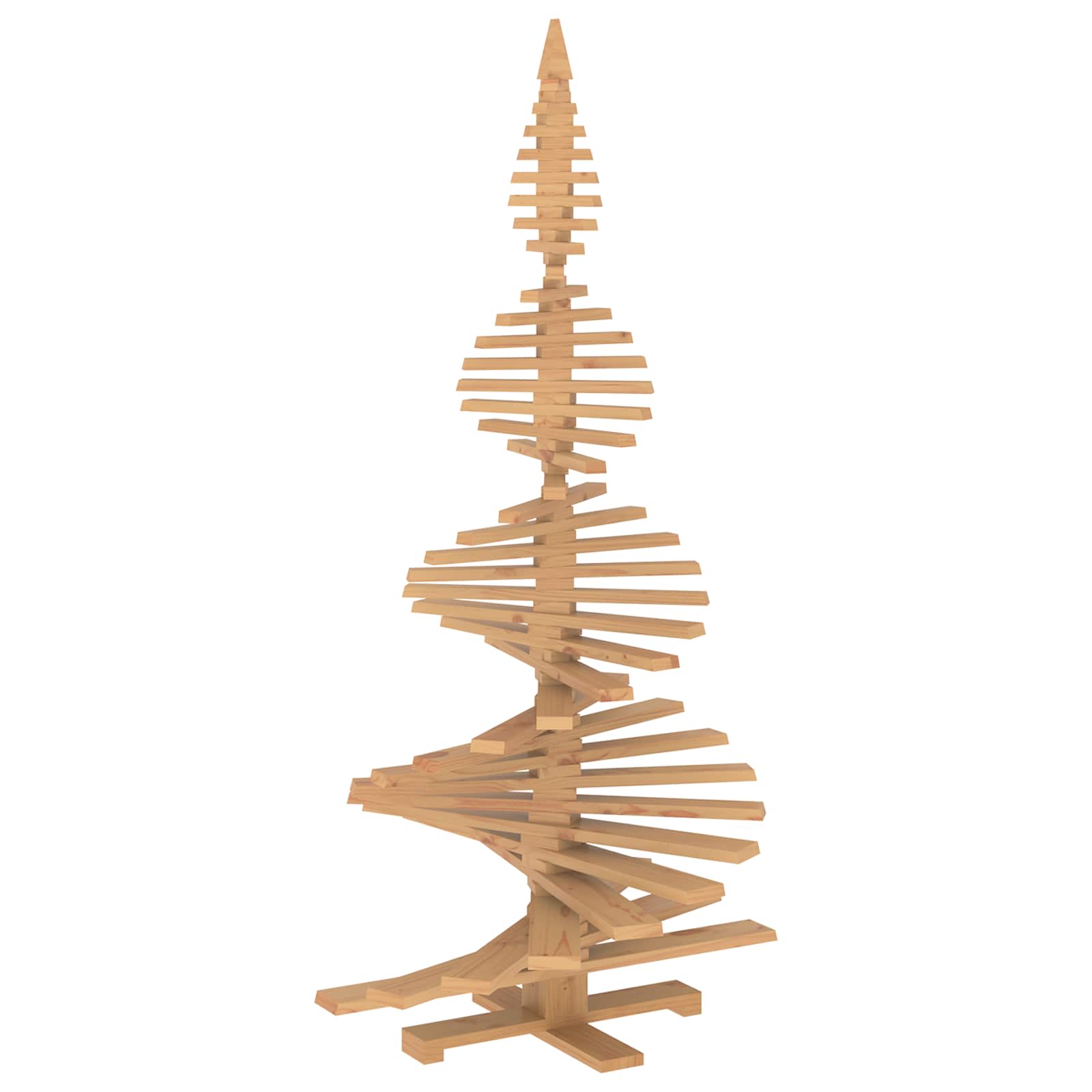 Albero di Natale in legno KOTKA 210 cm Legno Massello di Pino