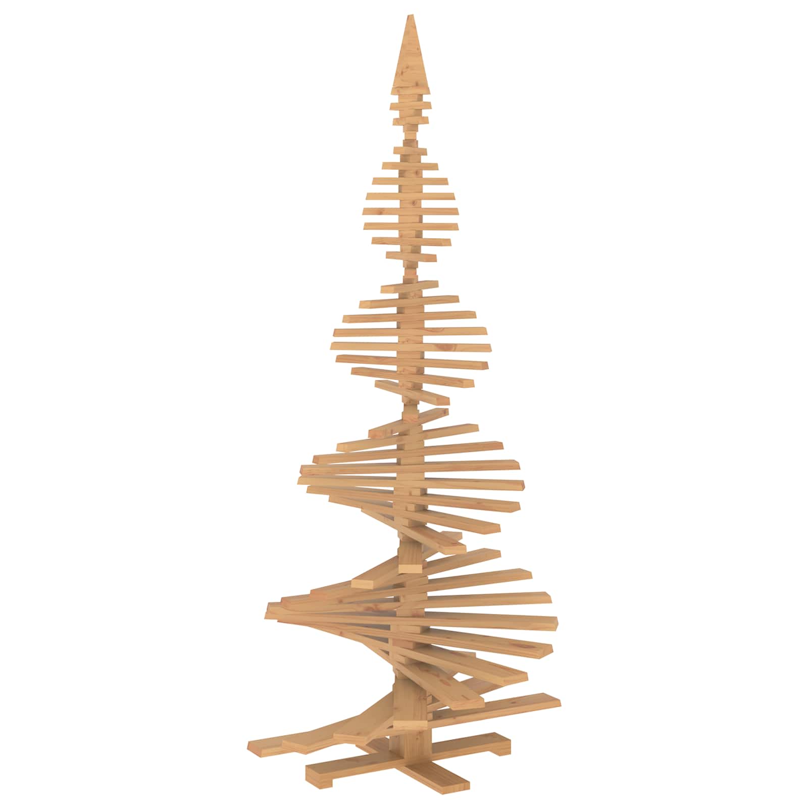 Albero di Natale in legno KOTKA 240 cm Legno Massello di Pino
