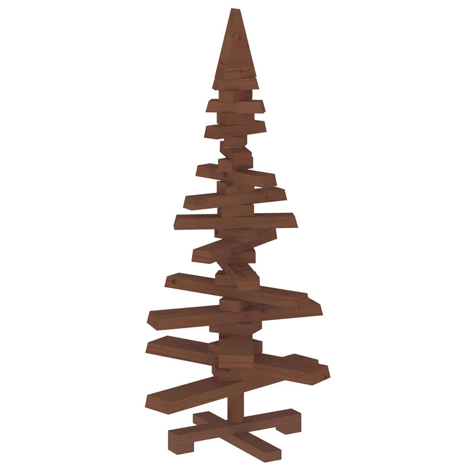 Albero di Natale in legno KOTKA 90 cm Legno Massello di Pino