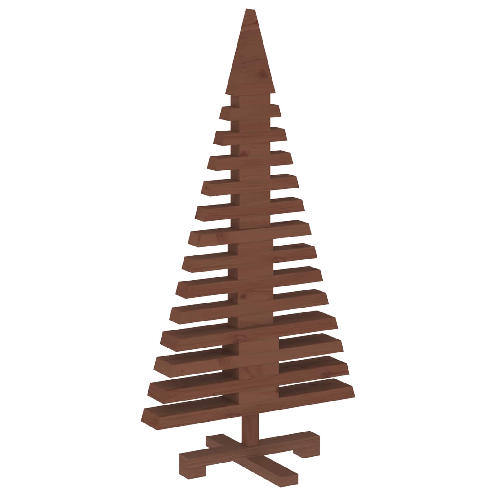 Albero di Natale in legno KOTKA 90 cm Legno Massello di Pino