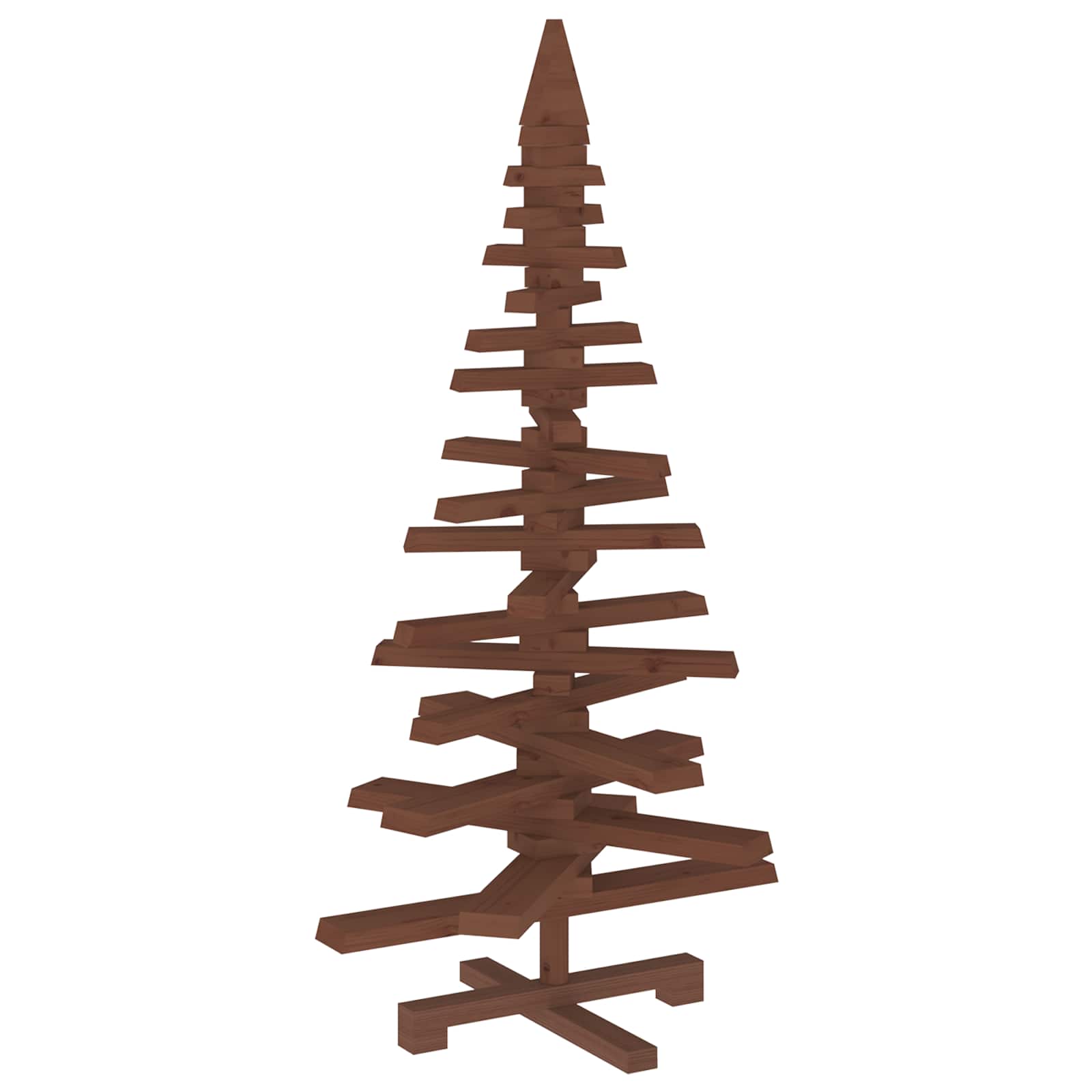 Albero di Natale in legno KOTKA 120 cm Legno Massello di Pino