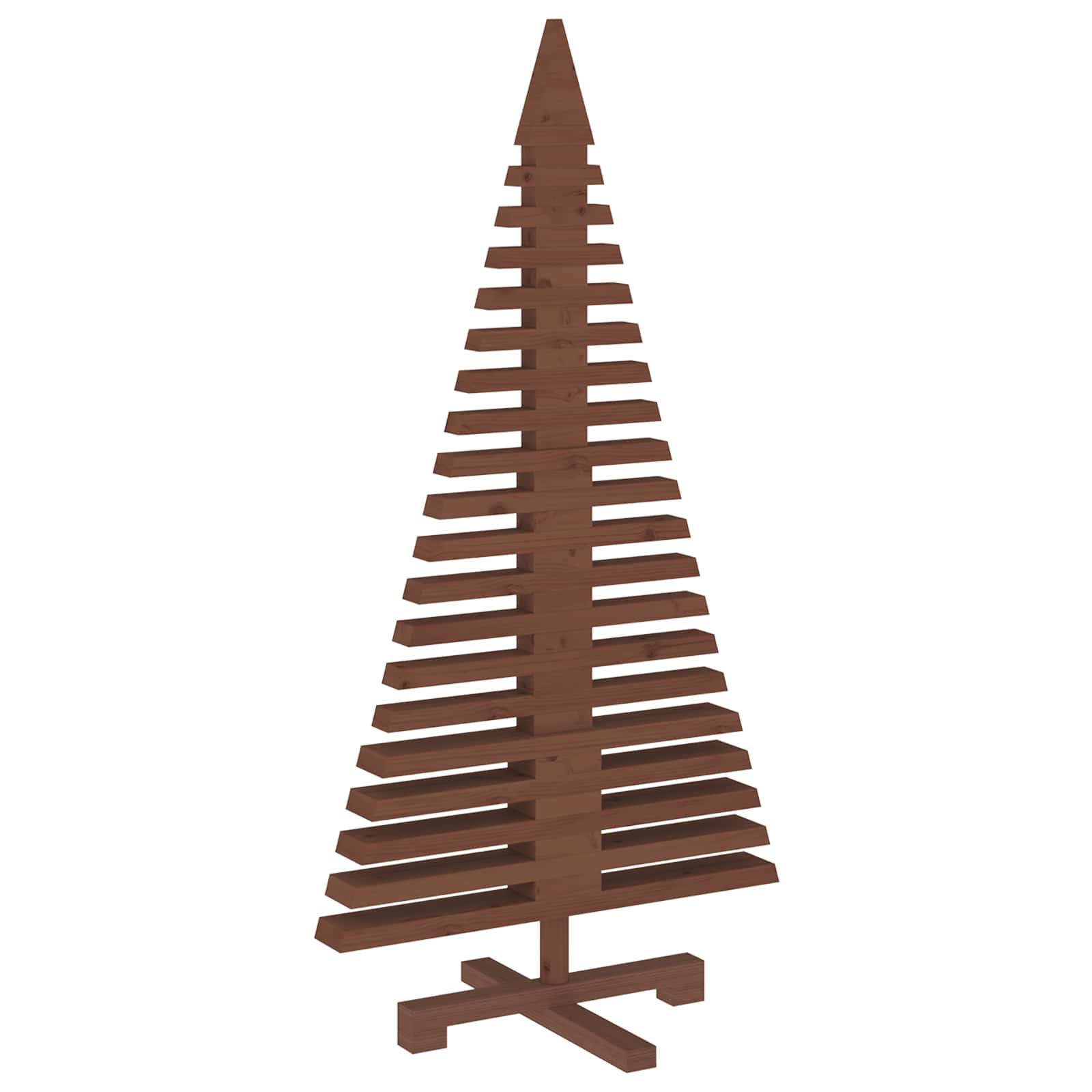 Albero di Natale in legno KOTKA 120 cm Legno Massello di Pino