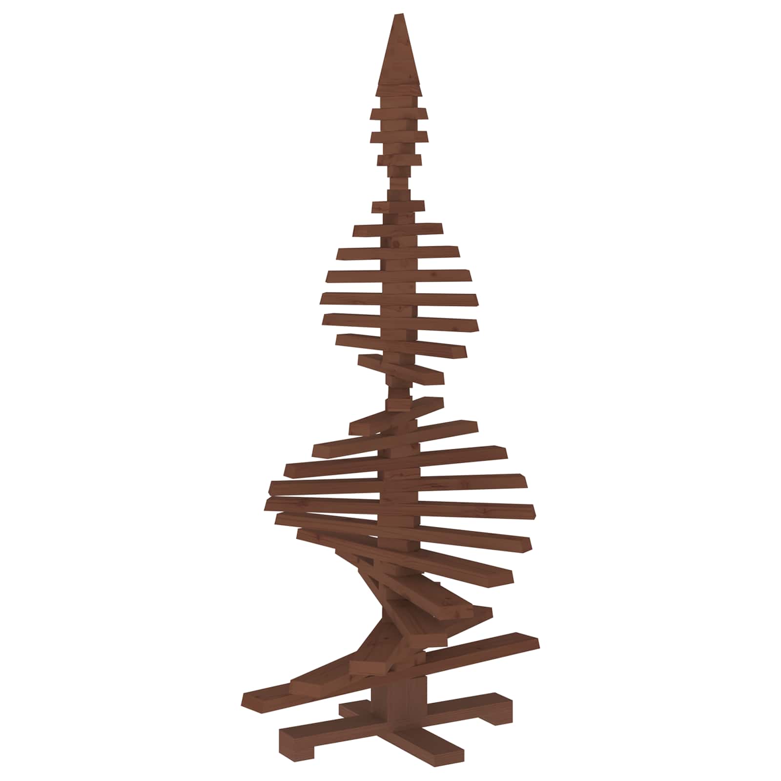 Albero di Natale in legno KOTKA 150 cm Legno Massello di Pino