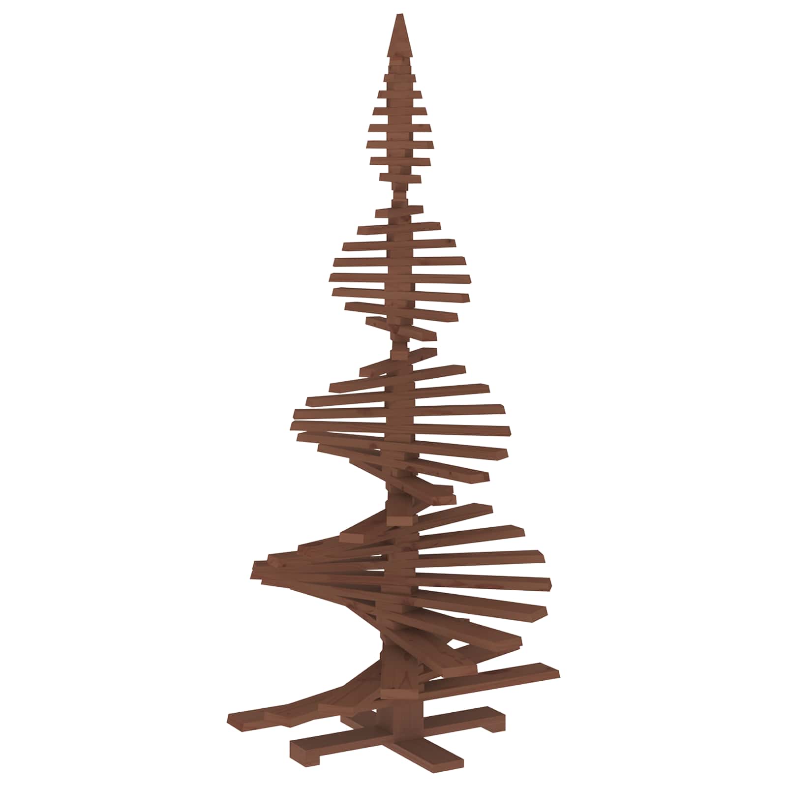 Albero di Natale in legno KOTKA 210 cm Legno Massello di Pino