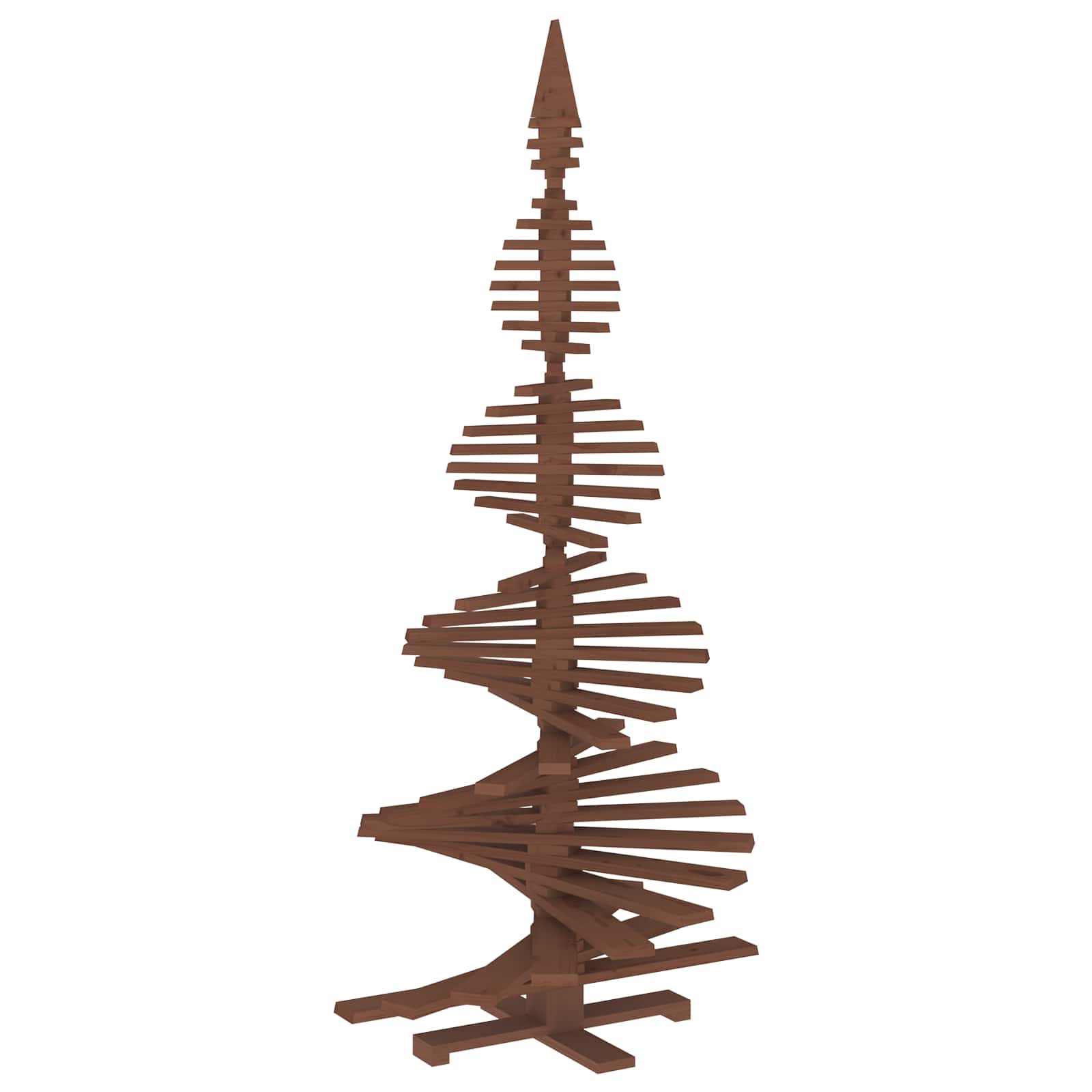 Albero di Natale in legno KOTKA 240 cm Legno Massello di Pino