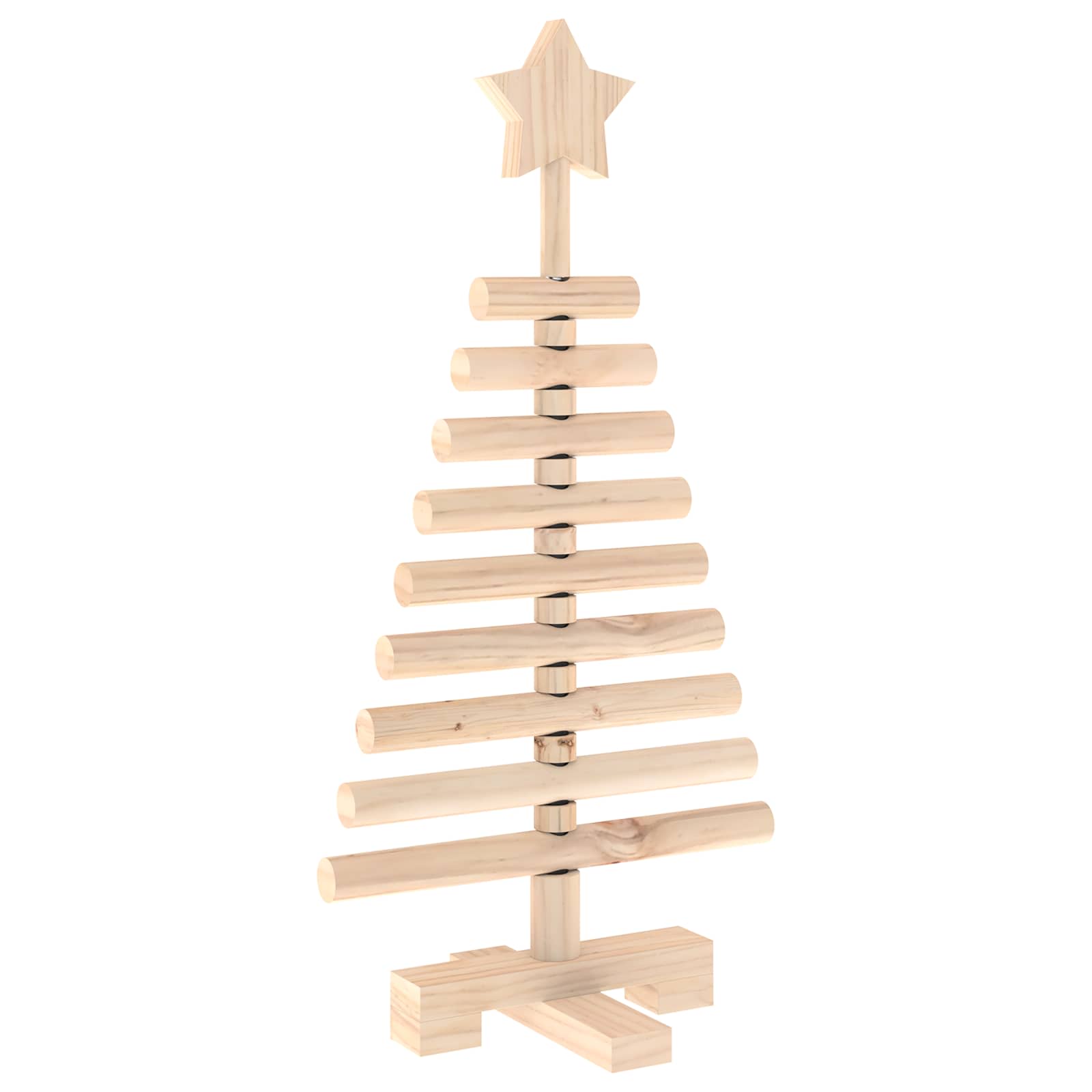 Albero di Natale in legno KOTKA 60 cm Legno Massello di Pino