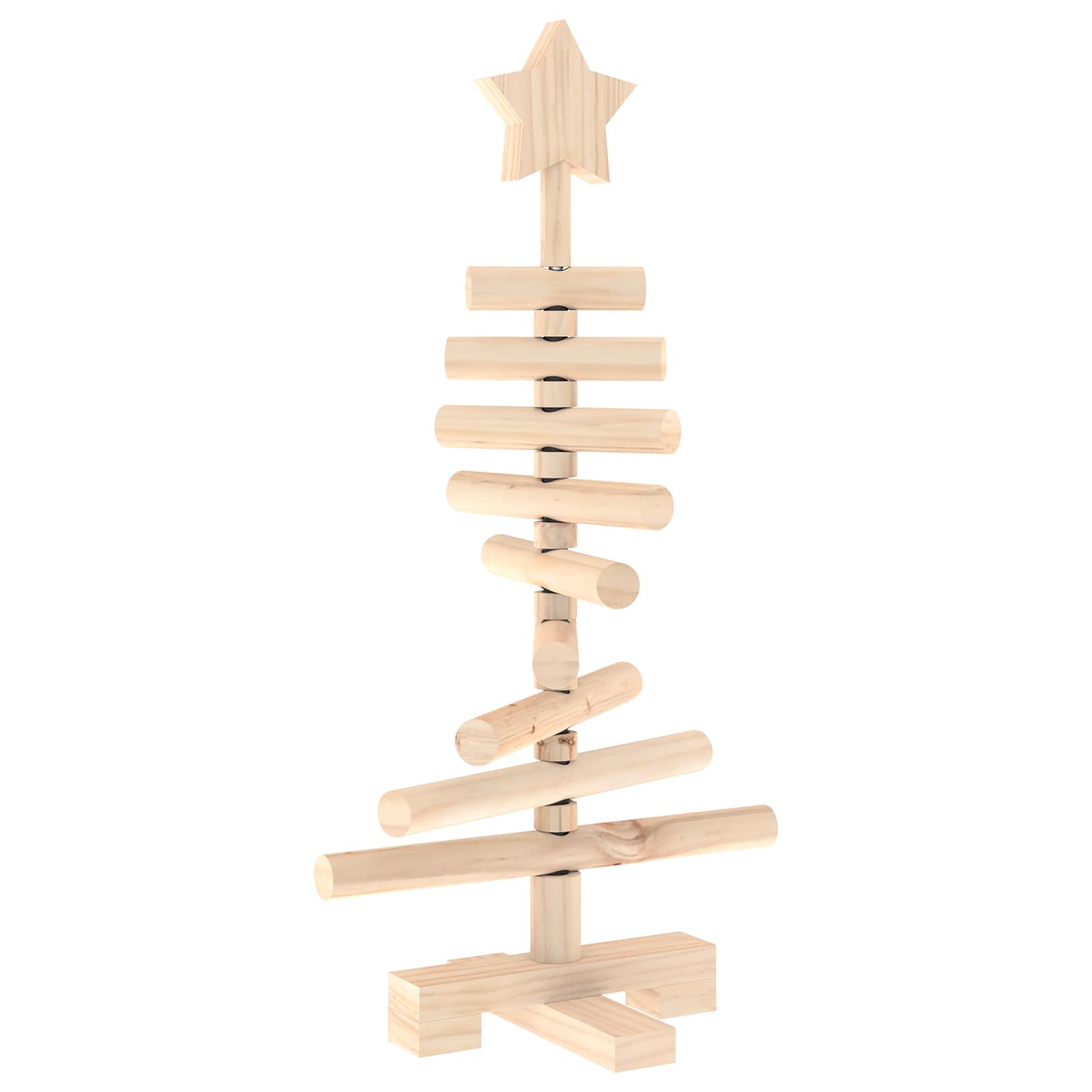 Albero di Natale in legno KOTKA 60 cm Legno Massello di Pino