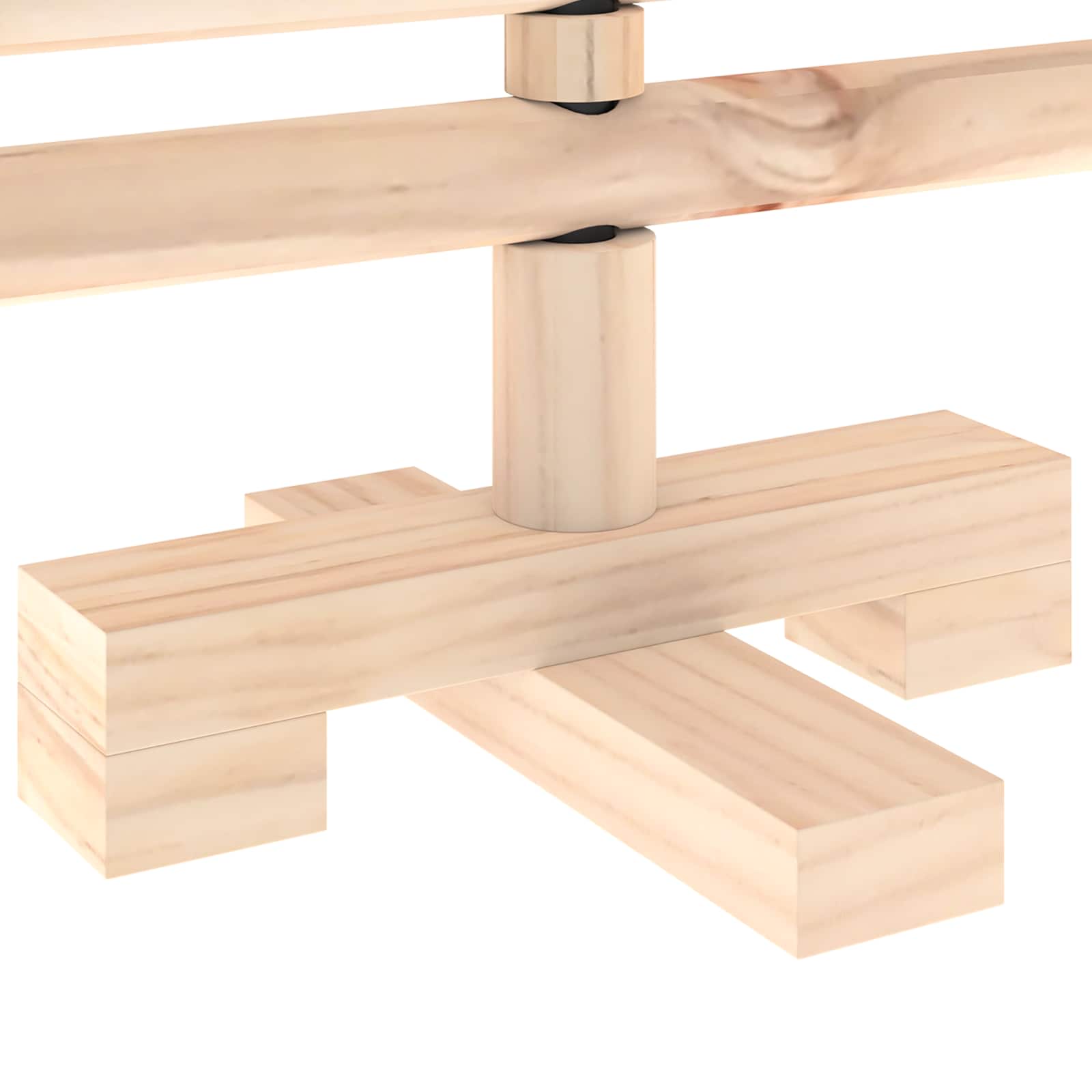 Albero di Natale in legno KOTKA 60 cm Legno Massello di Pino