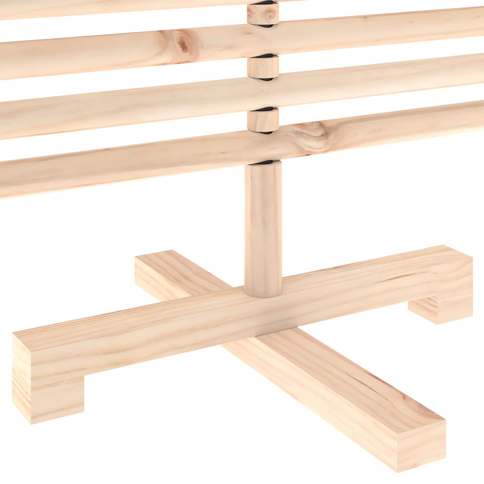 Albero di Natale in legno KOTKA 120 cm Legno Massello di Pino