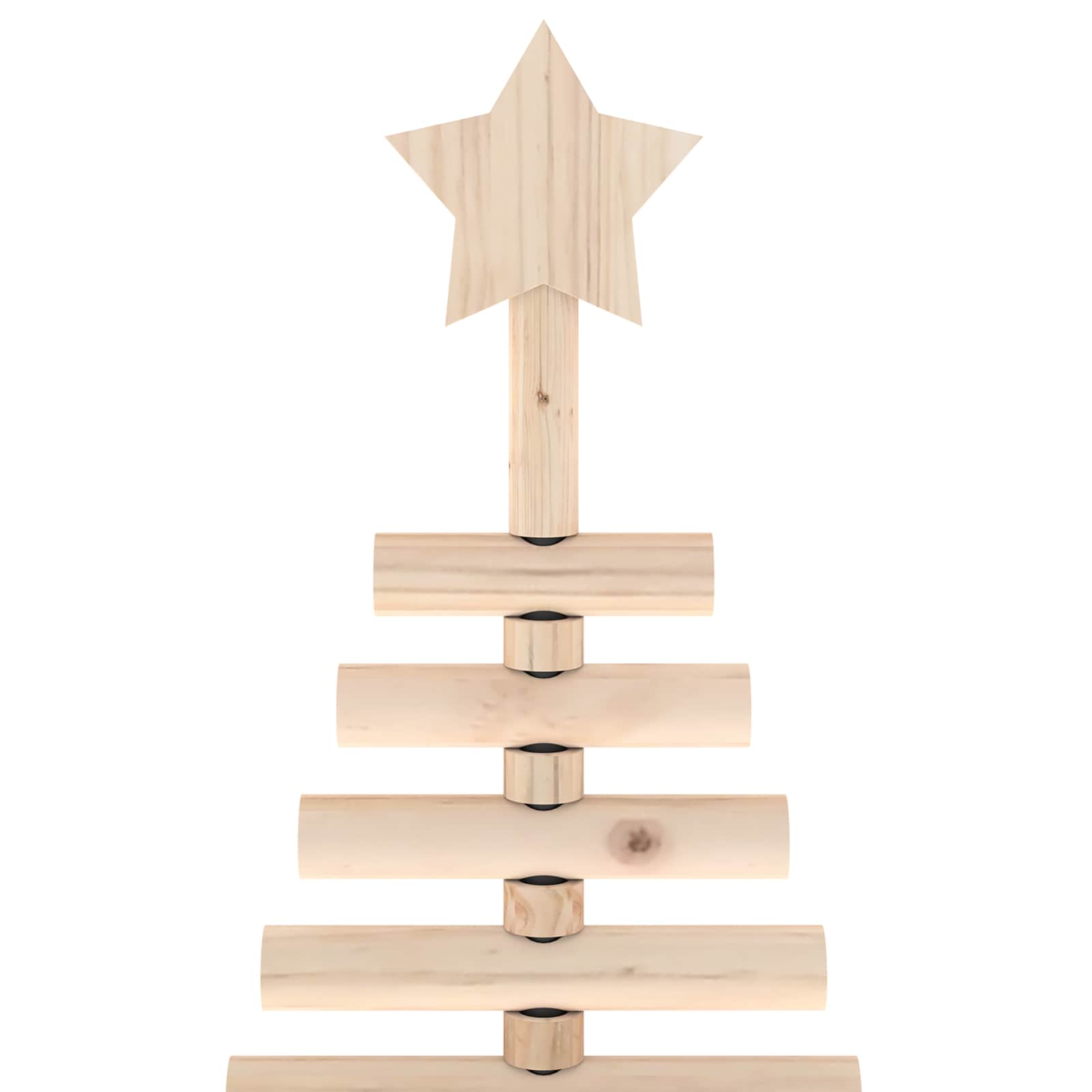 Albero di Natale in legno KOTKA 120 cm Legno Massello di Pino
