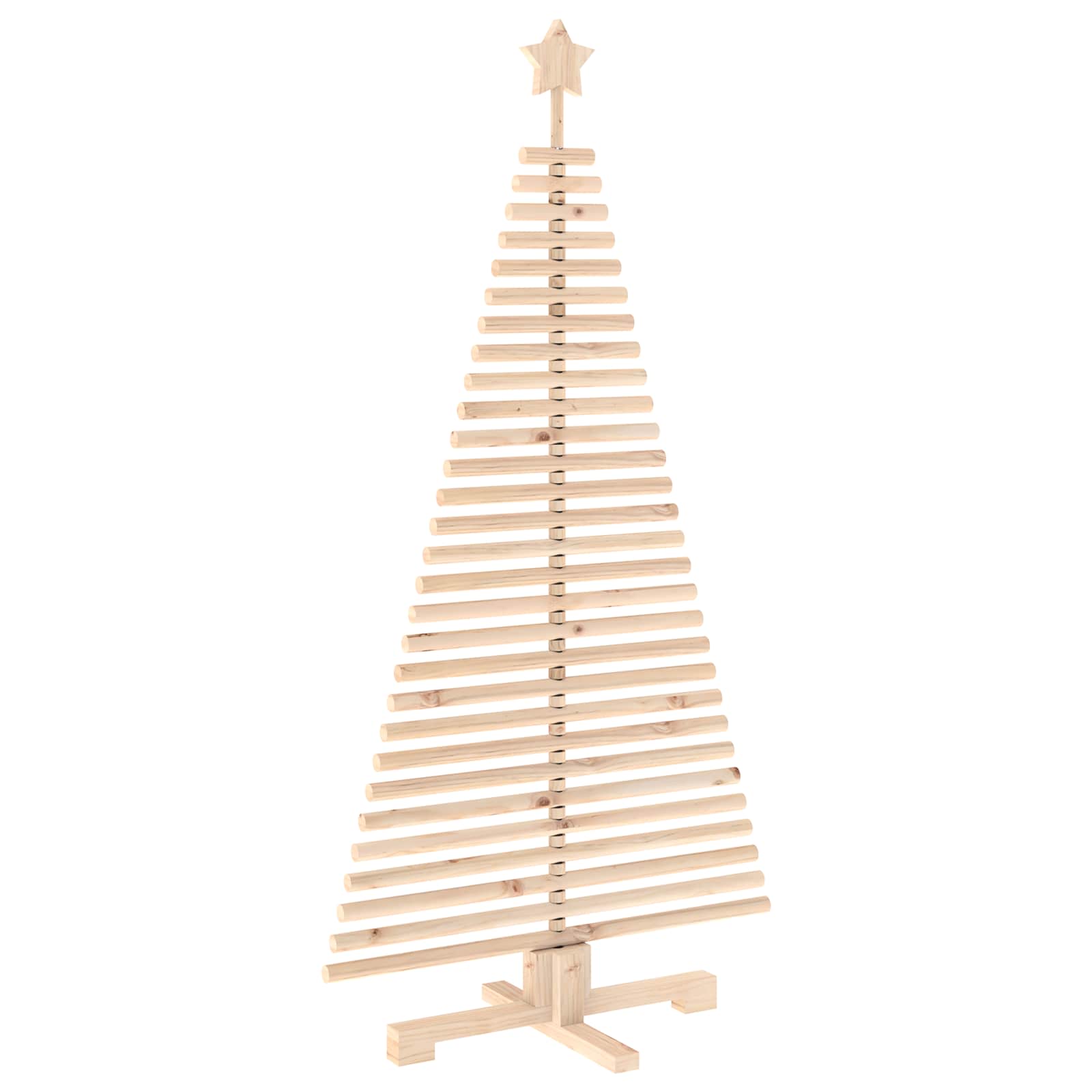 Albero di Natale in legno KOTKA 150 cm Legno Massello di Pino