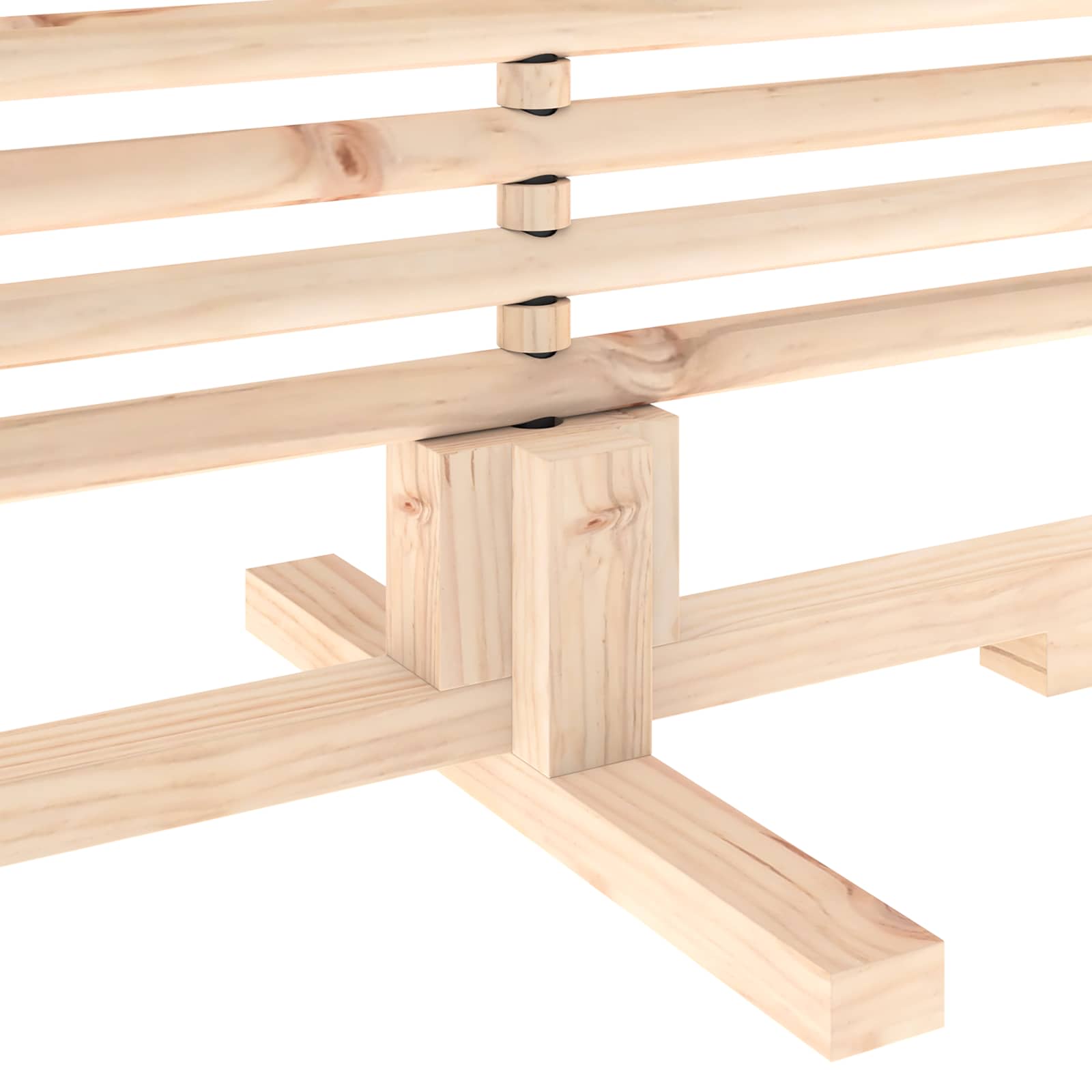 Albero di Natale in legno KOTKA 150 cm Legno Massello di Pino