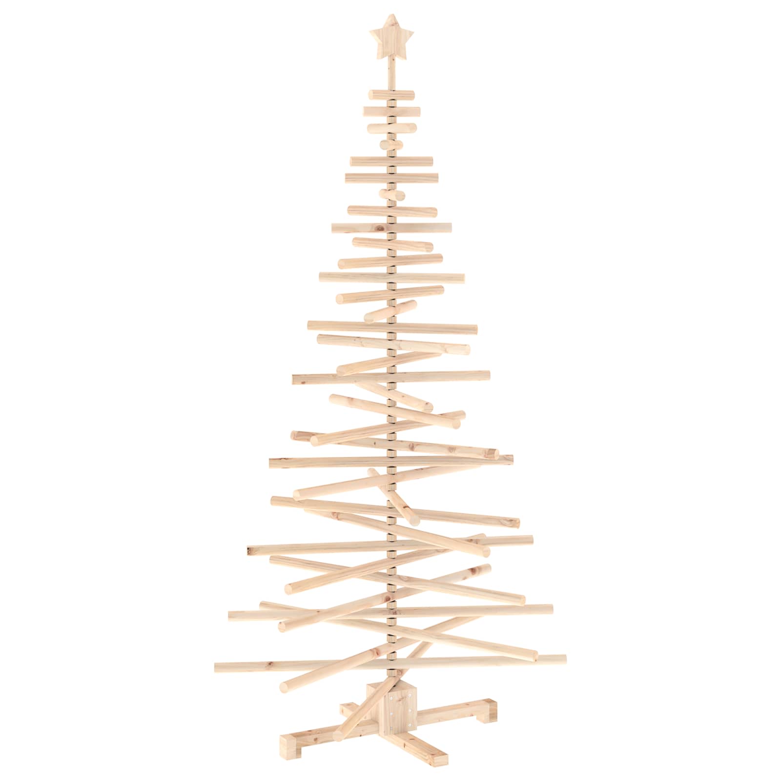 Albero di Natale in legno KOTKA 180 cm Legno Massello di Pino