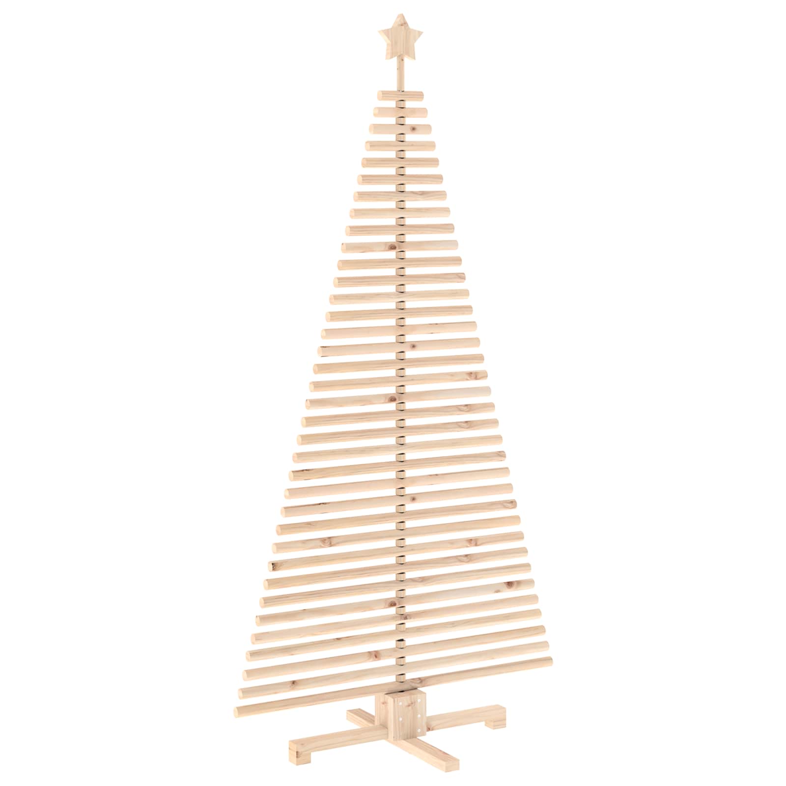 Albero di Natale in legno KOTKA 180 cm Legno Massello di Pino