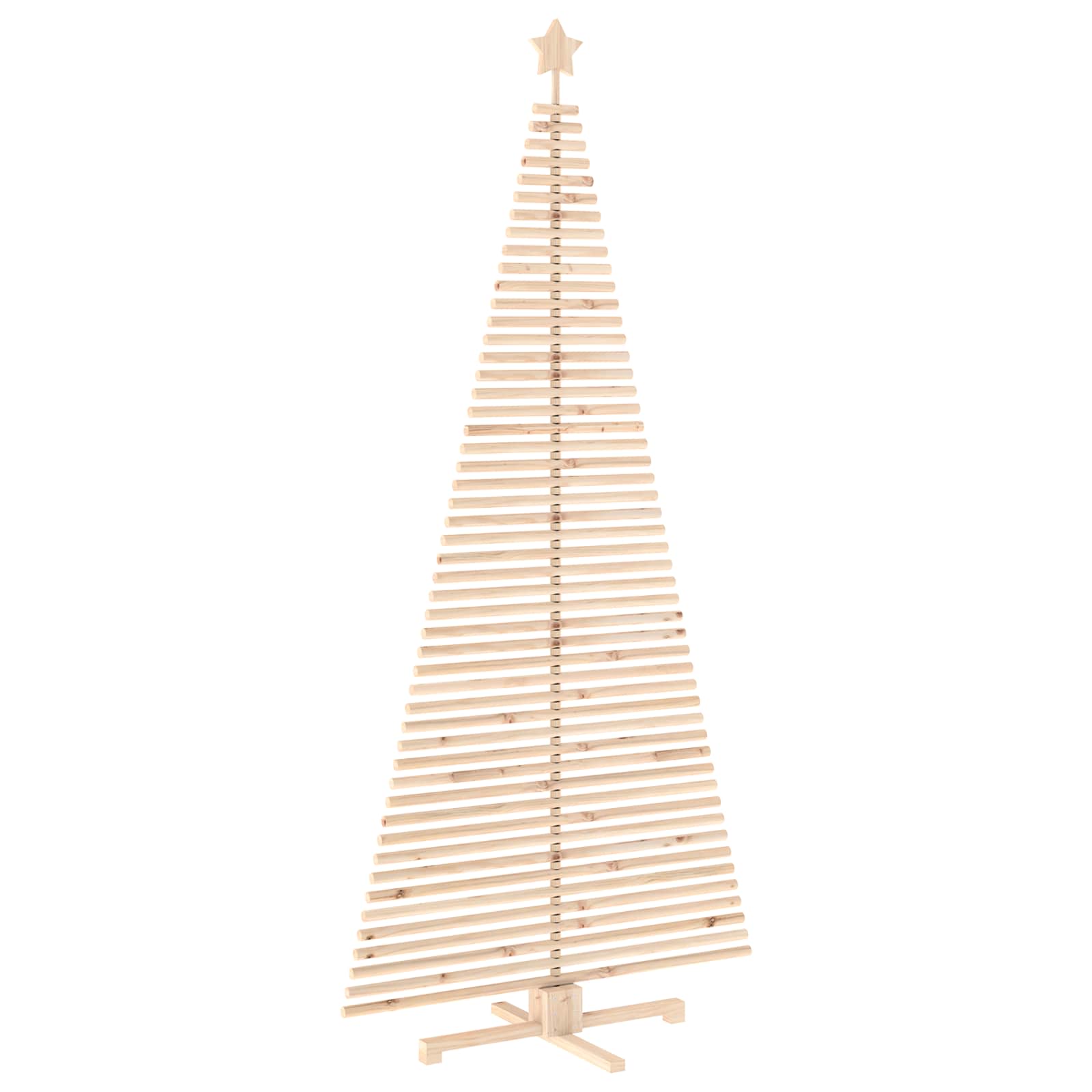 Albero di Natale in legno KOTKA 240 cm Legno Massello di Pino