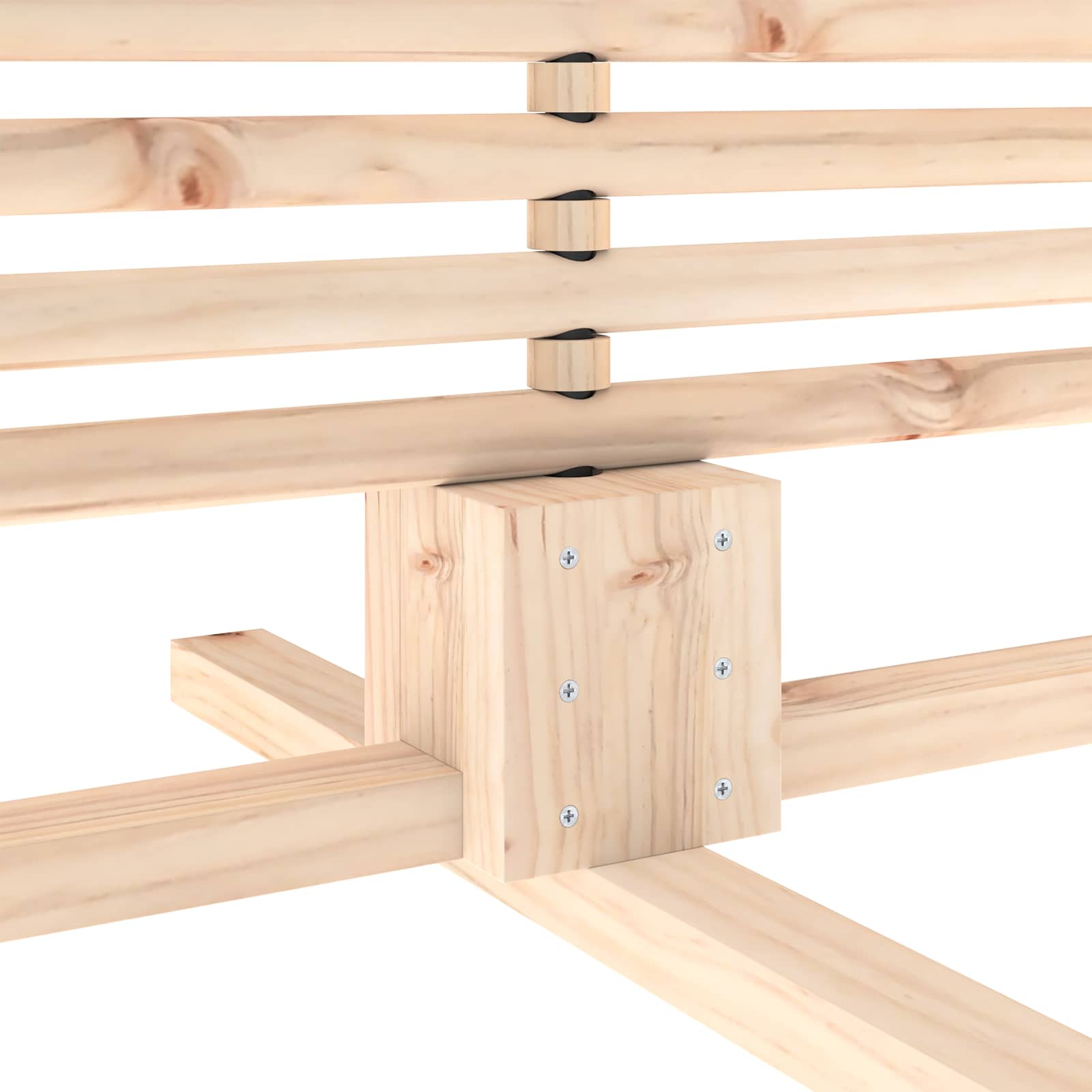 Albero di Natale in legno KOTKA 240 cm Legno Massello di Pino