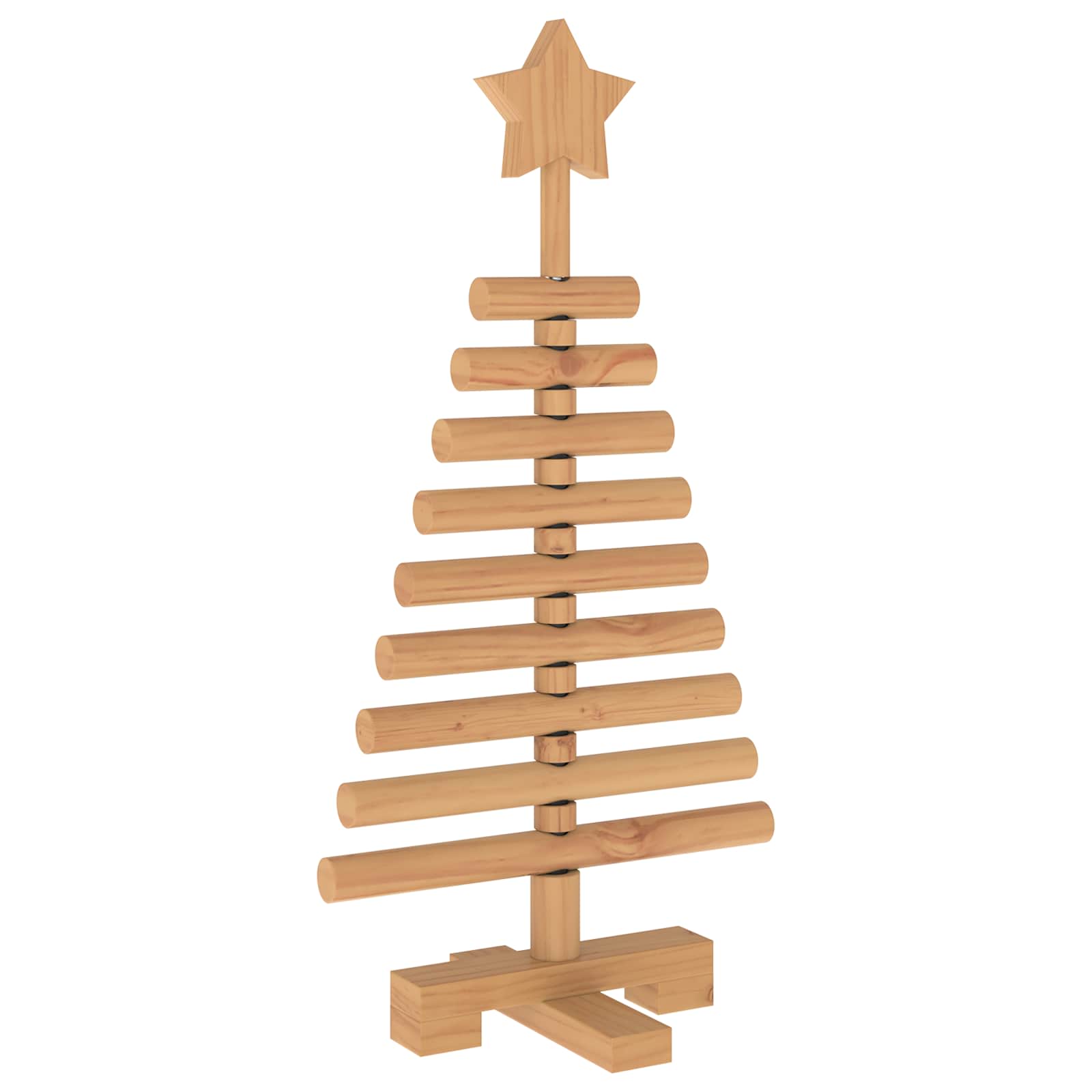 Albero di Natale in legno KOTKA 60 cm Legno Massello di Pino