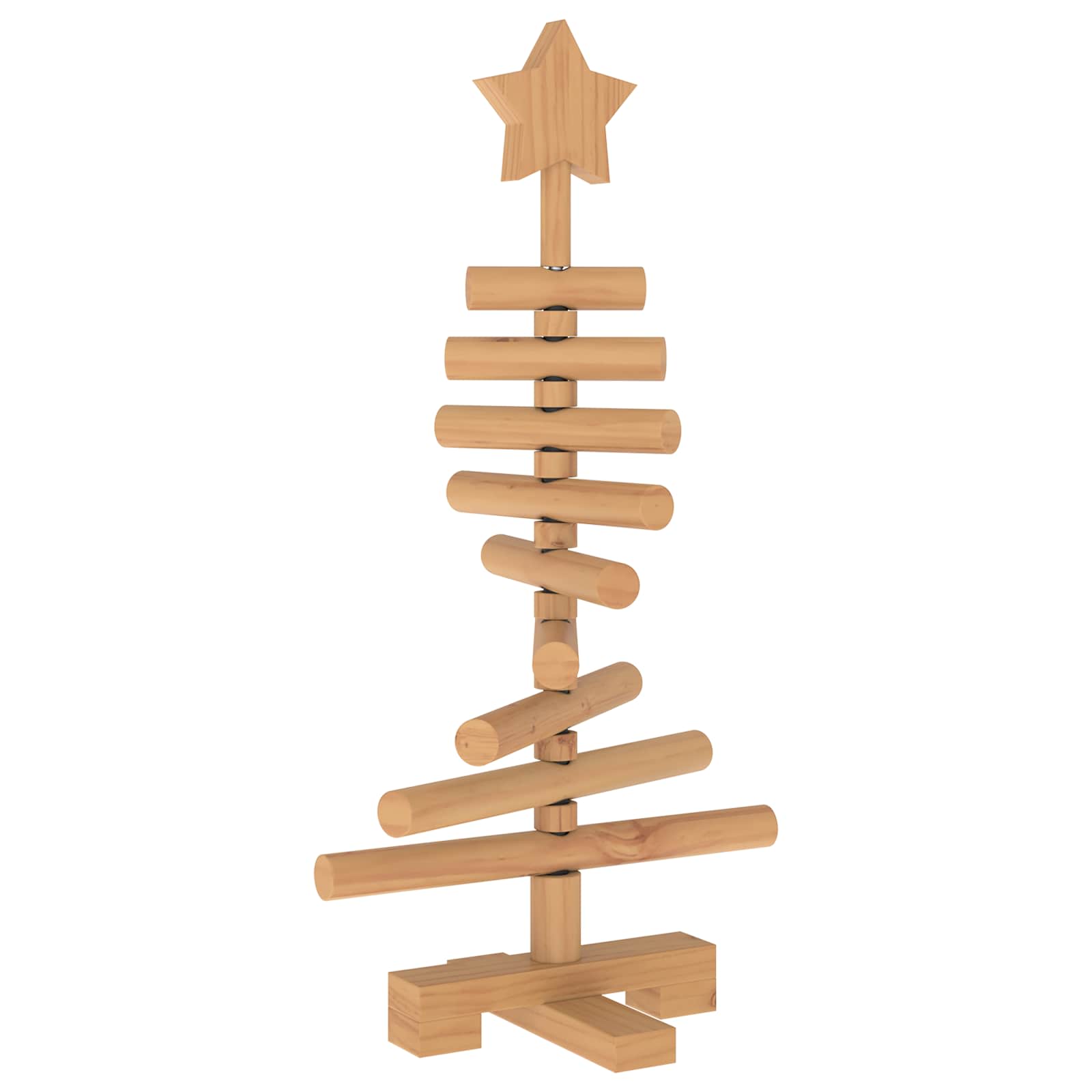 Albero di Natale in legno KOTKA 60 cm Legno Massello di Pino